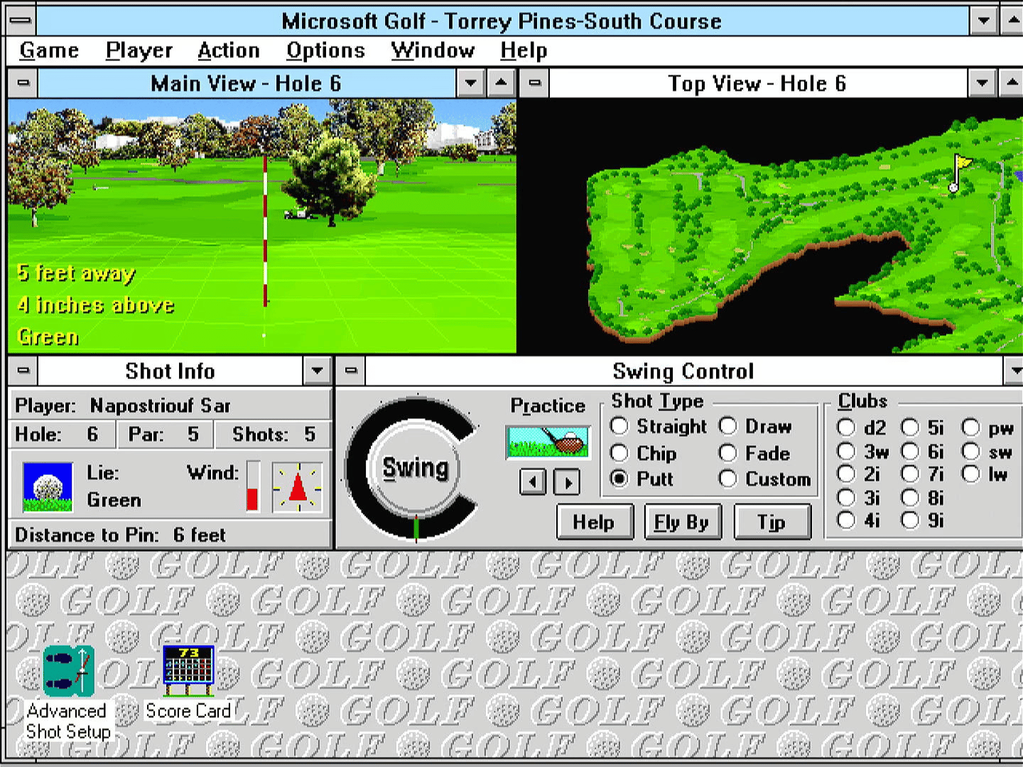 Microsoft Golf screenshot