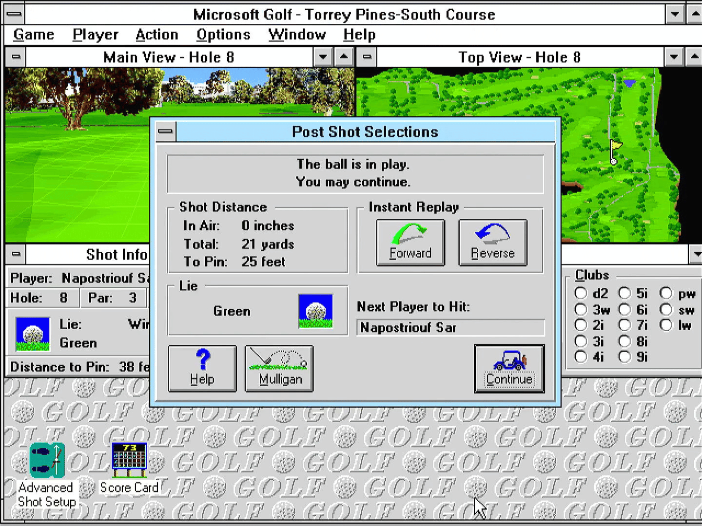 Microsoft Golf screenshot