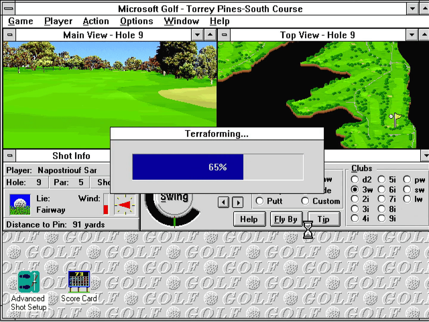 Microsoft Golf screenshot