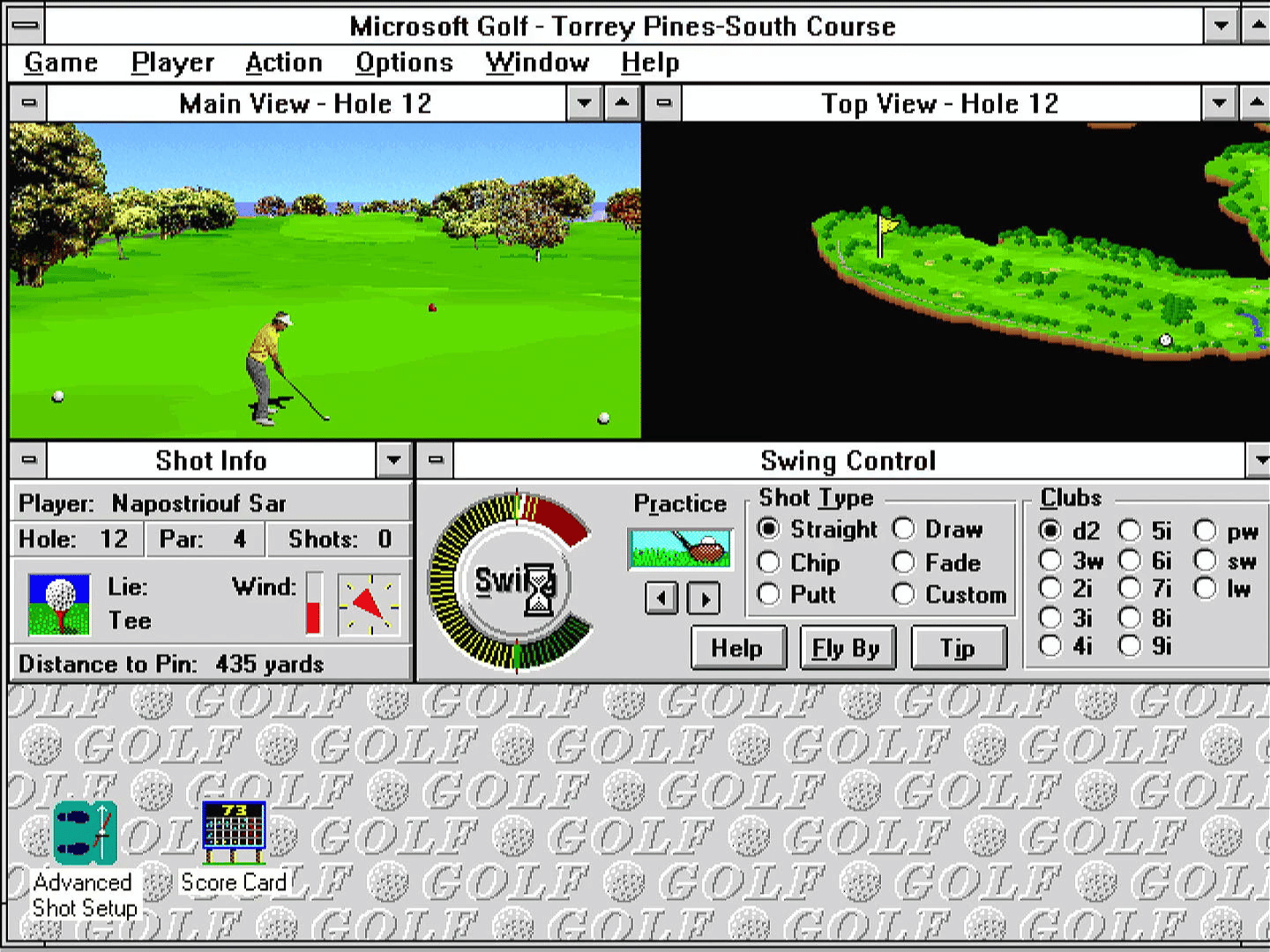 Microsoft Golf screenshot