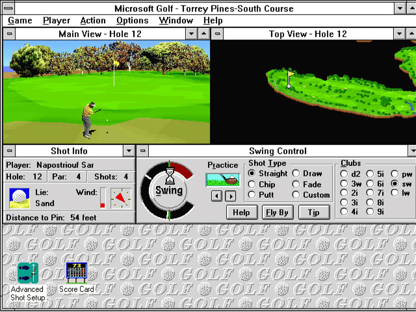 Microsoft Golf screenshot