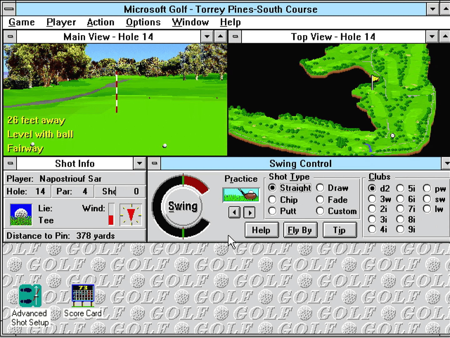 Microsoft Golf screenshot