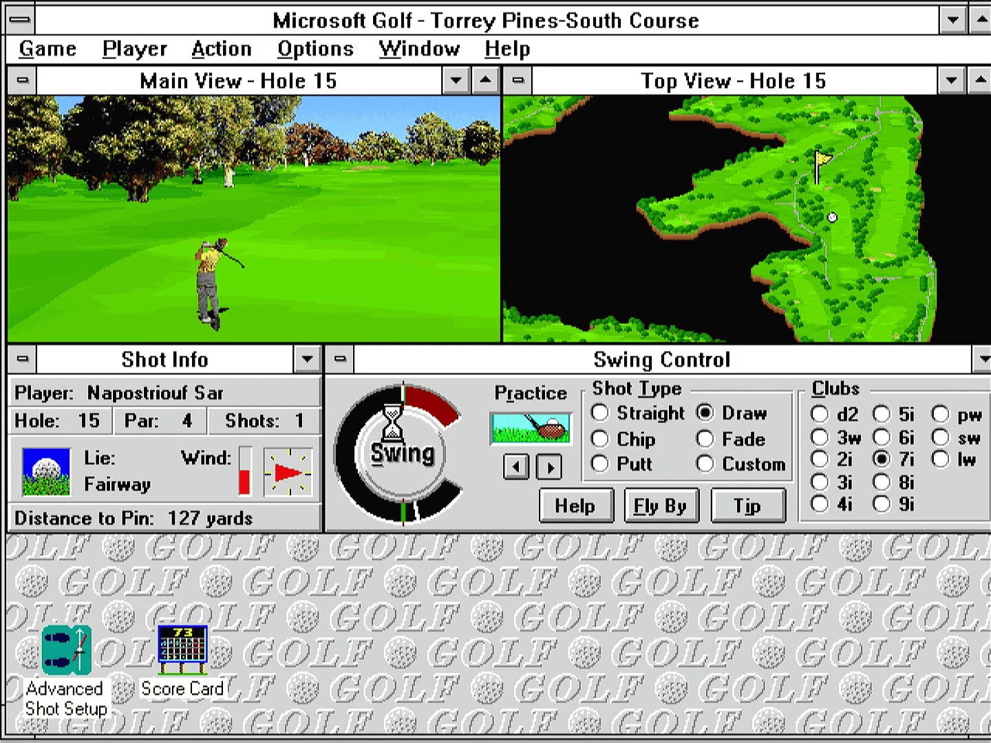 Microsoft Golf screenshot