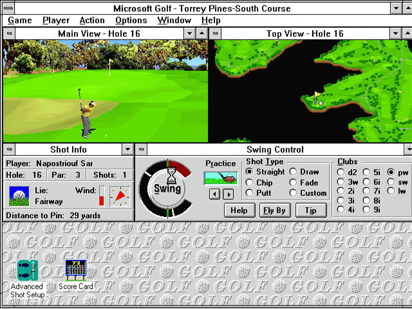 Microsoft Golf screenshot