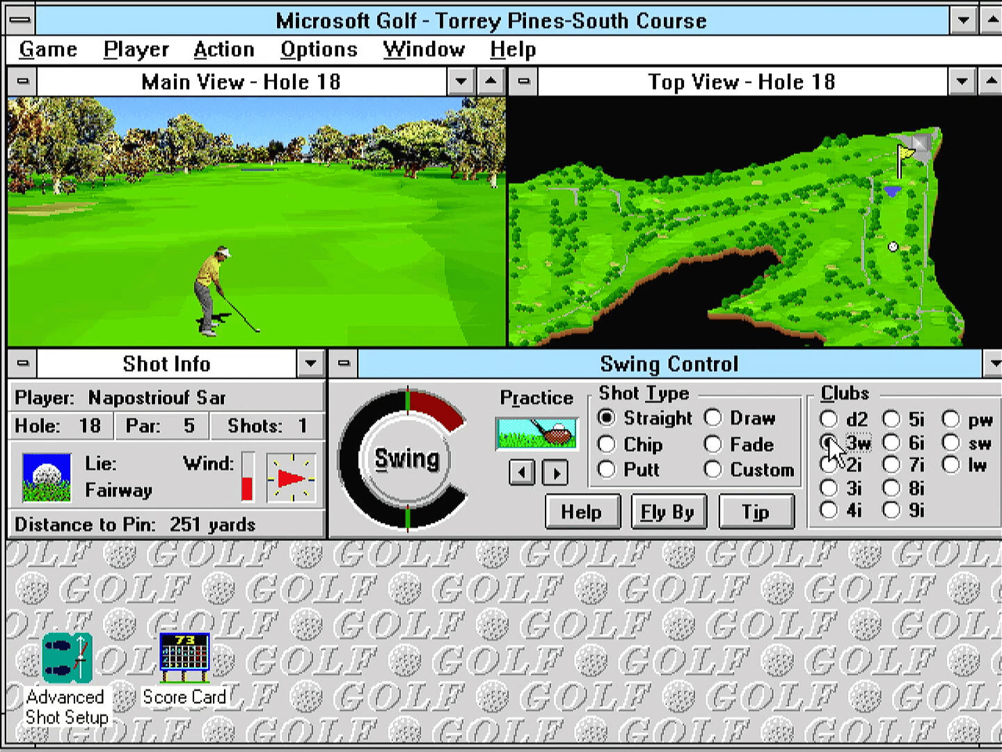 Microsoft Golf screenshot