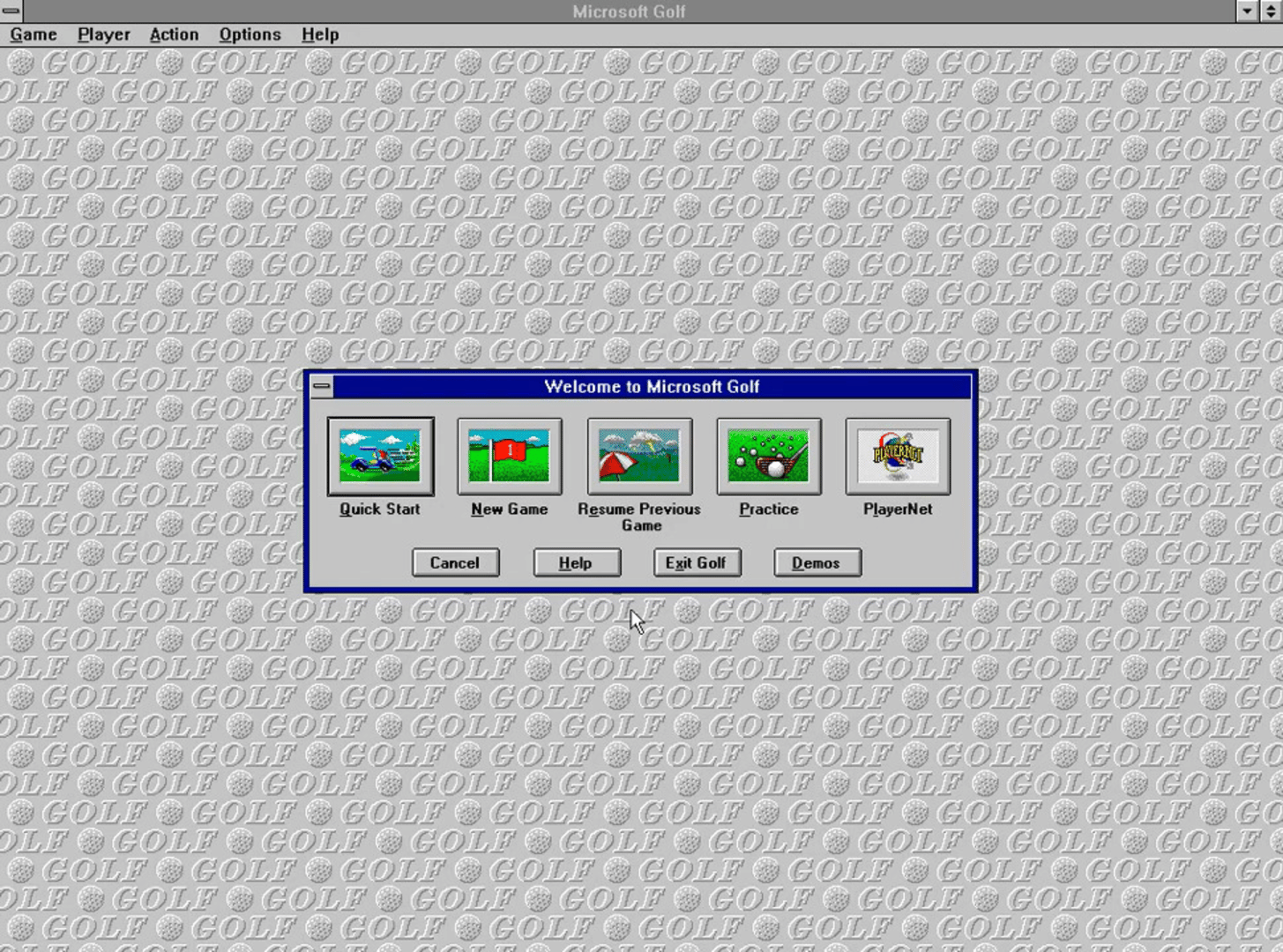 Microsoft Golf 2.0 screenshot