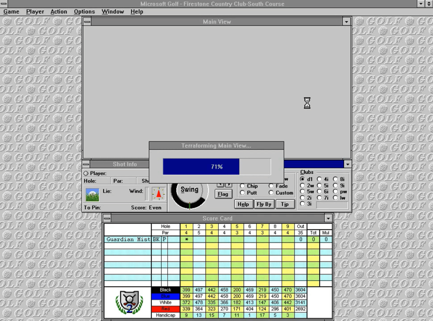 Microsoft Golf 2.0 screenshot