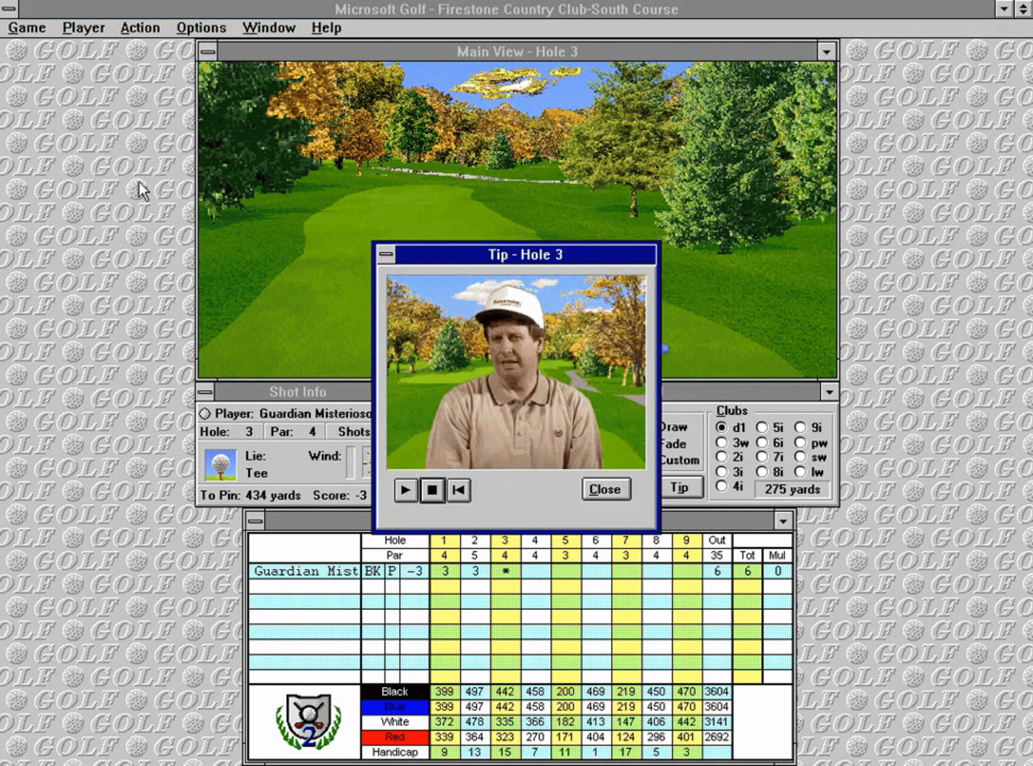 Microsoft Golf 2.0 screenshot