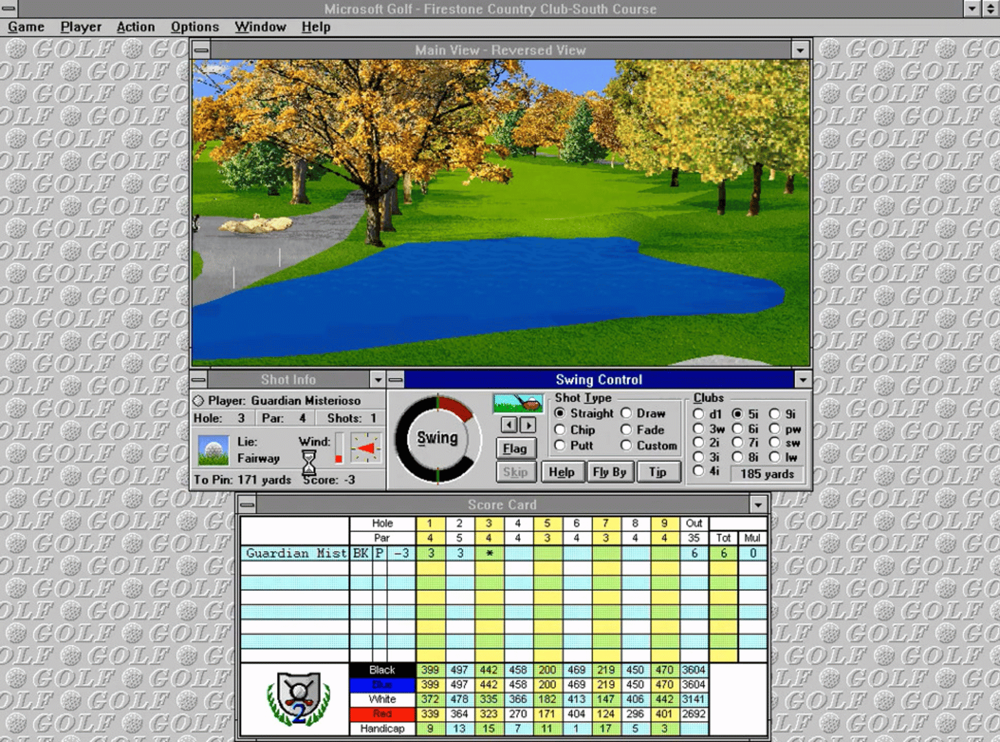 Microsoft Golf 2.0 screenshot