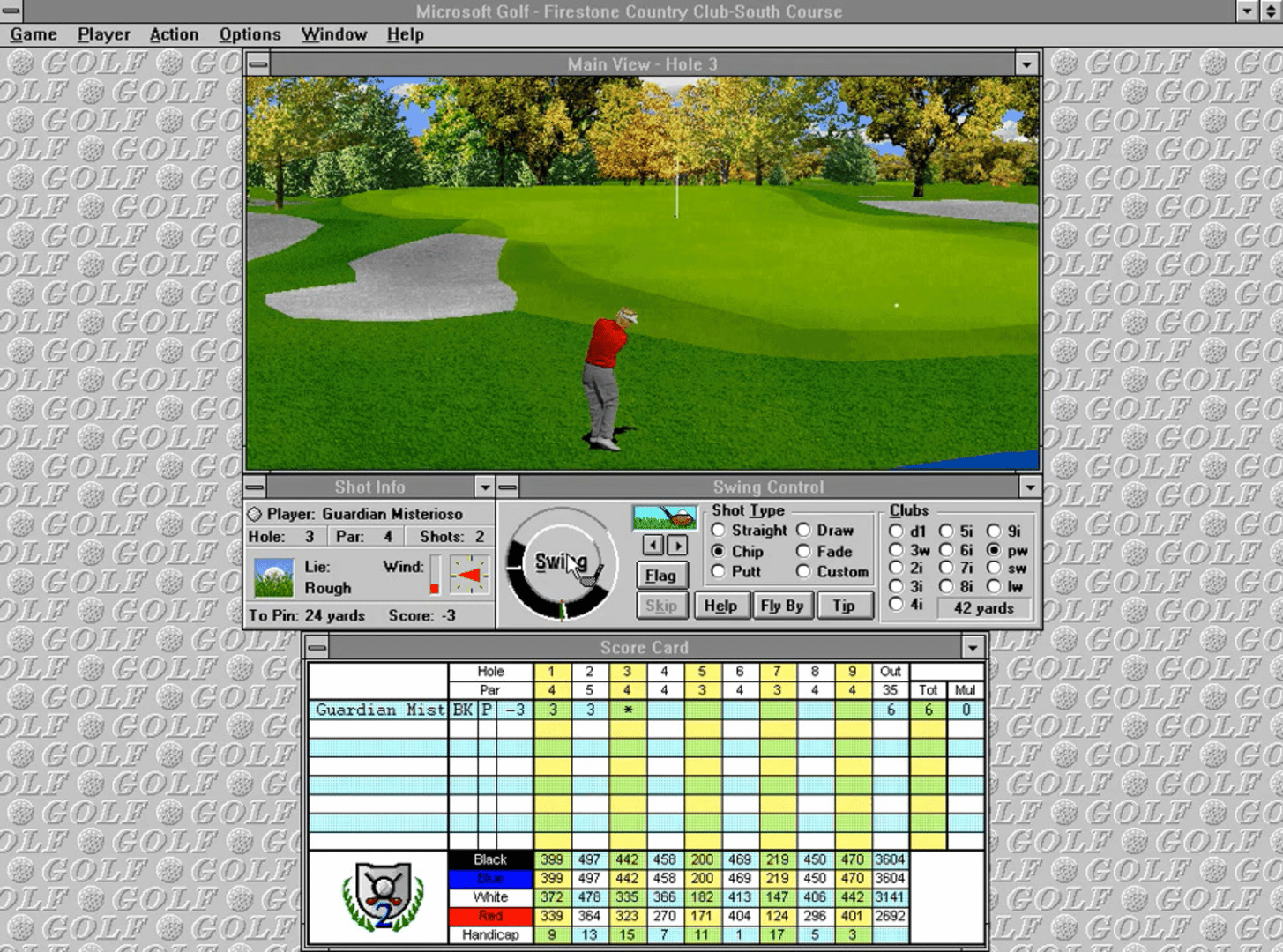 Microsoft Golf 2.0 screenshot