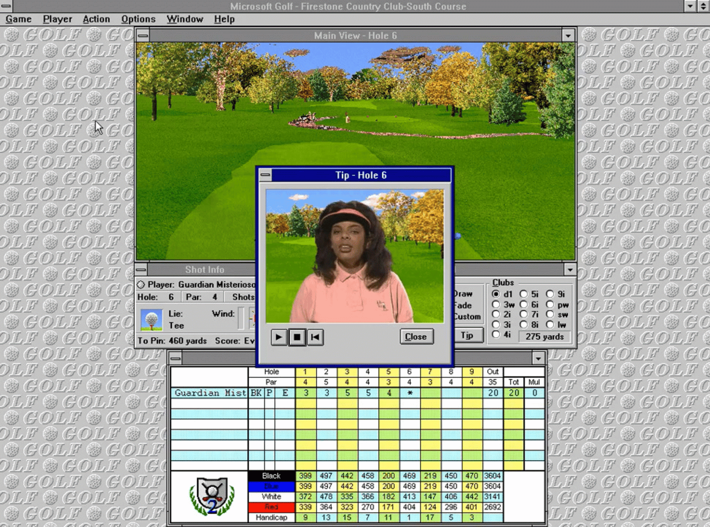 Microsoft Golf 2.0 screenshot