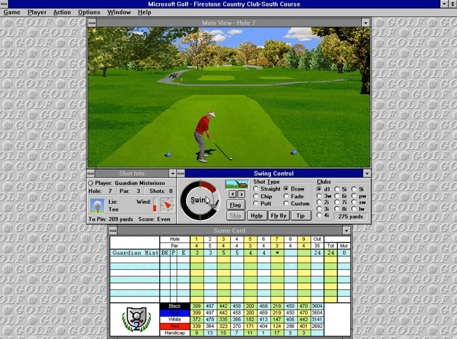 Microsoft Golf 2.0 screenshot