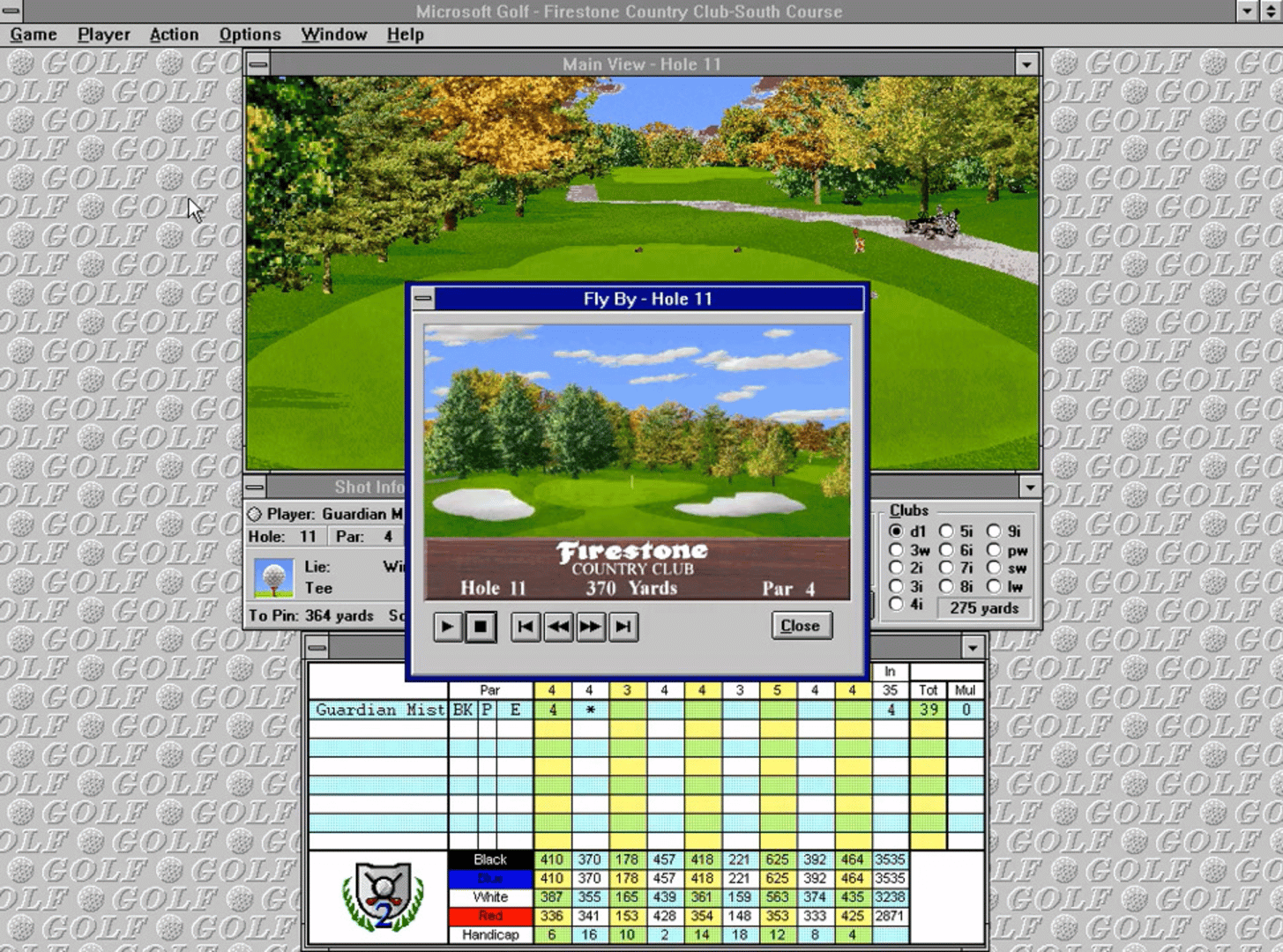 Microsoft Golf 2.0 screenshot