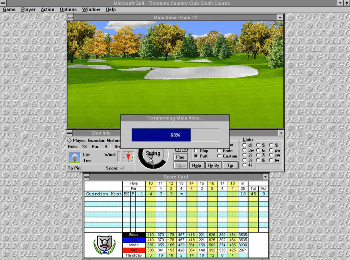 Microsoft Golf 2.0 screenshot