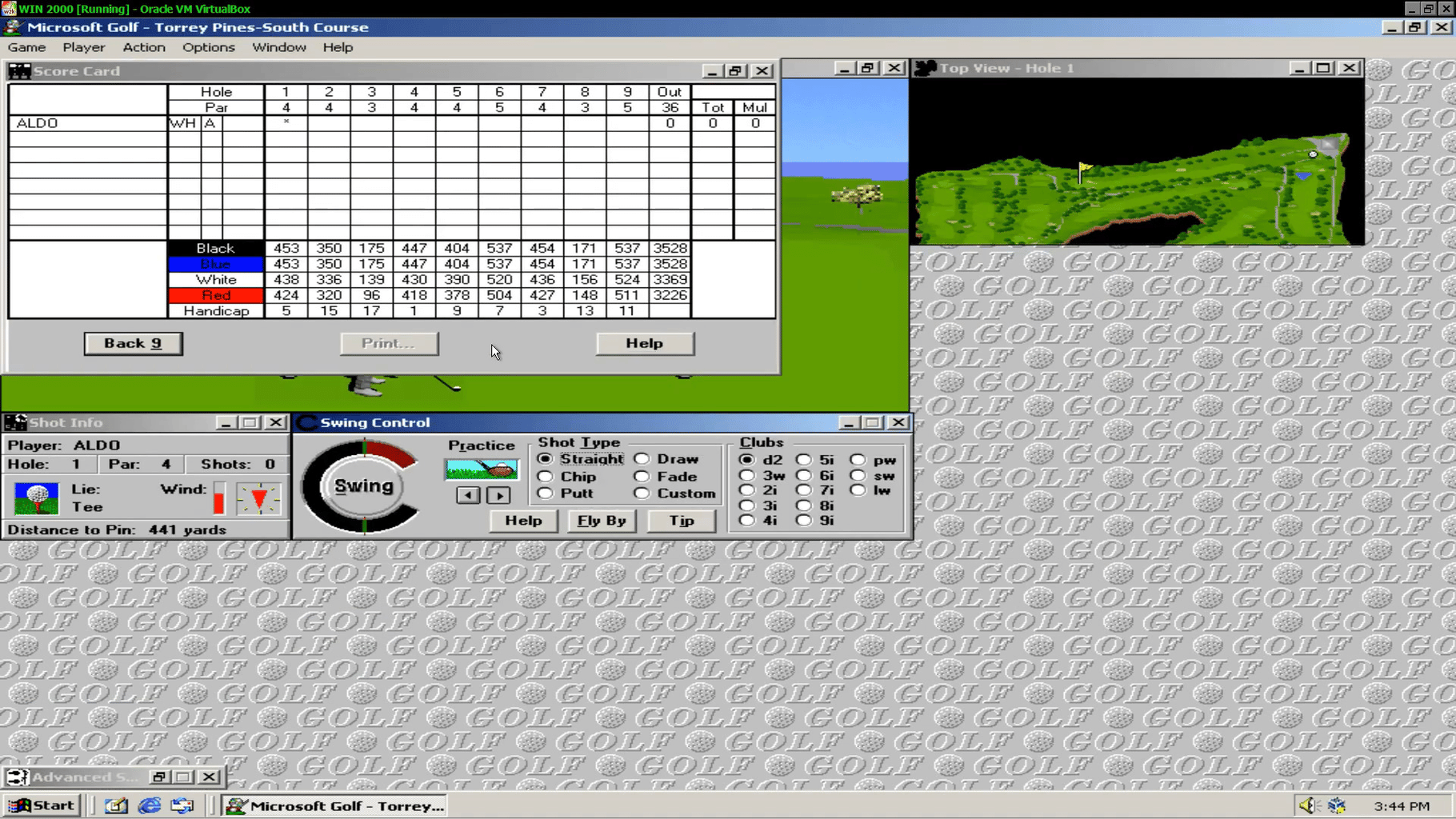 Microsoft Golf: Multimedia Edition screenshot