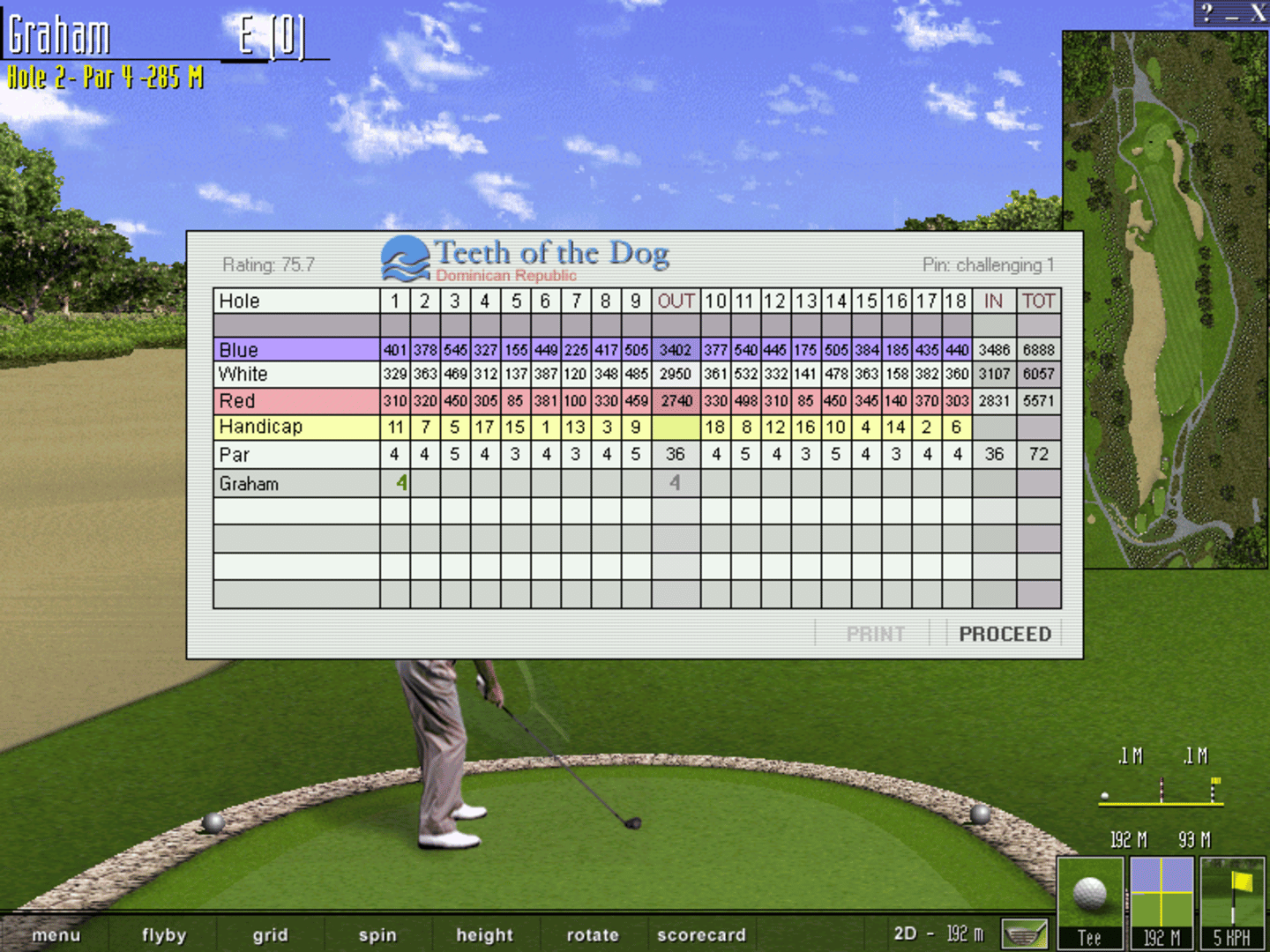 Microsoft Golf 1998 Edition screenshot