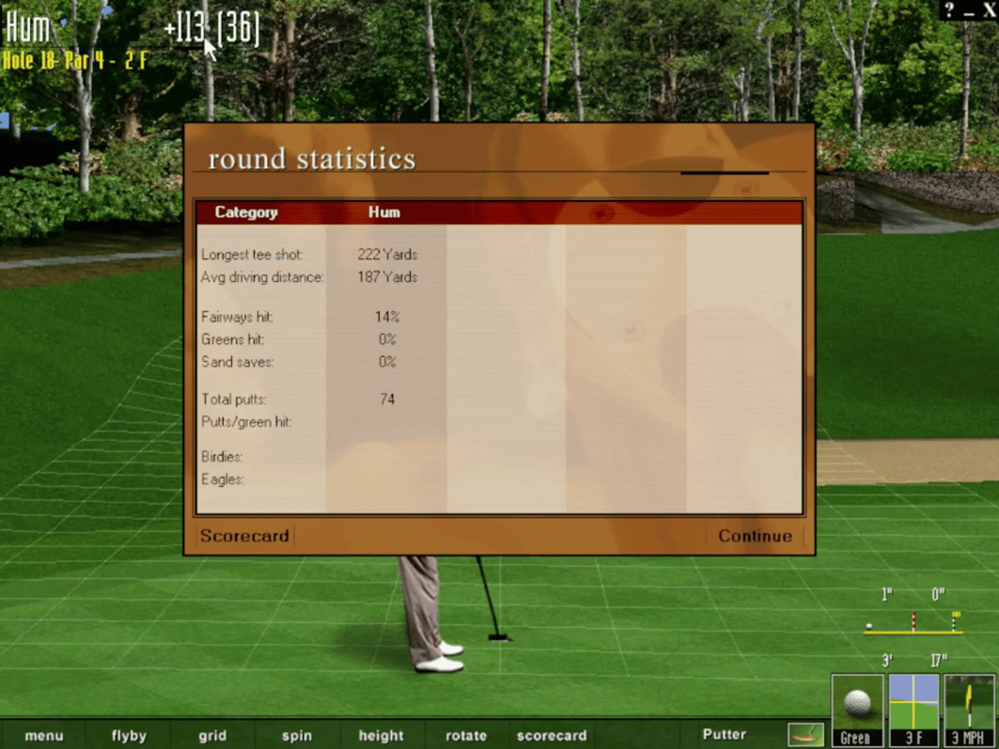 Microsoft Golf 1999 Edition screenshot