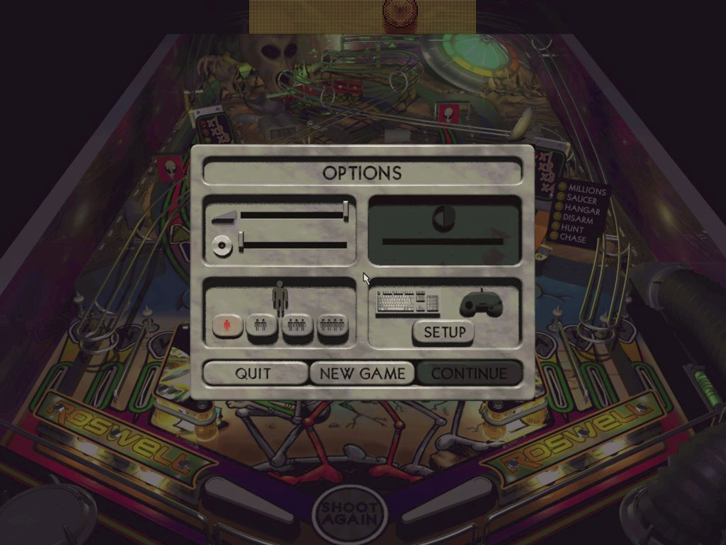 Roswell Pinball screenshot