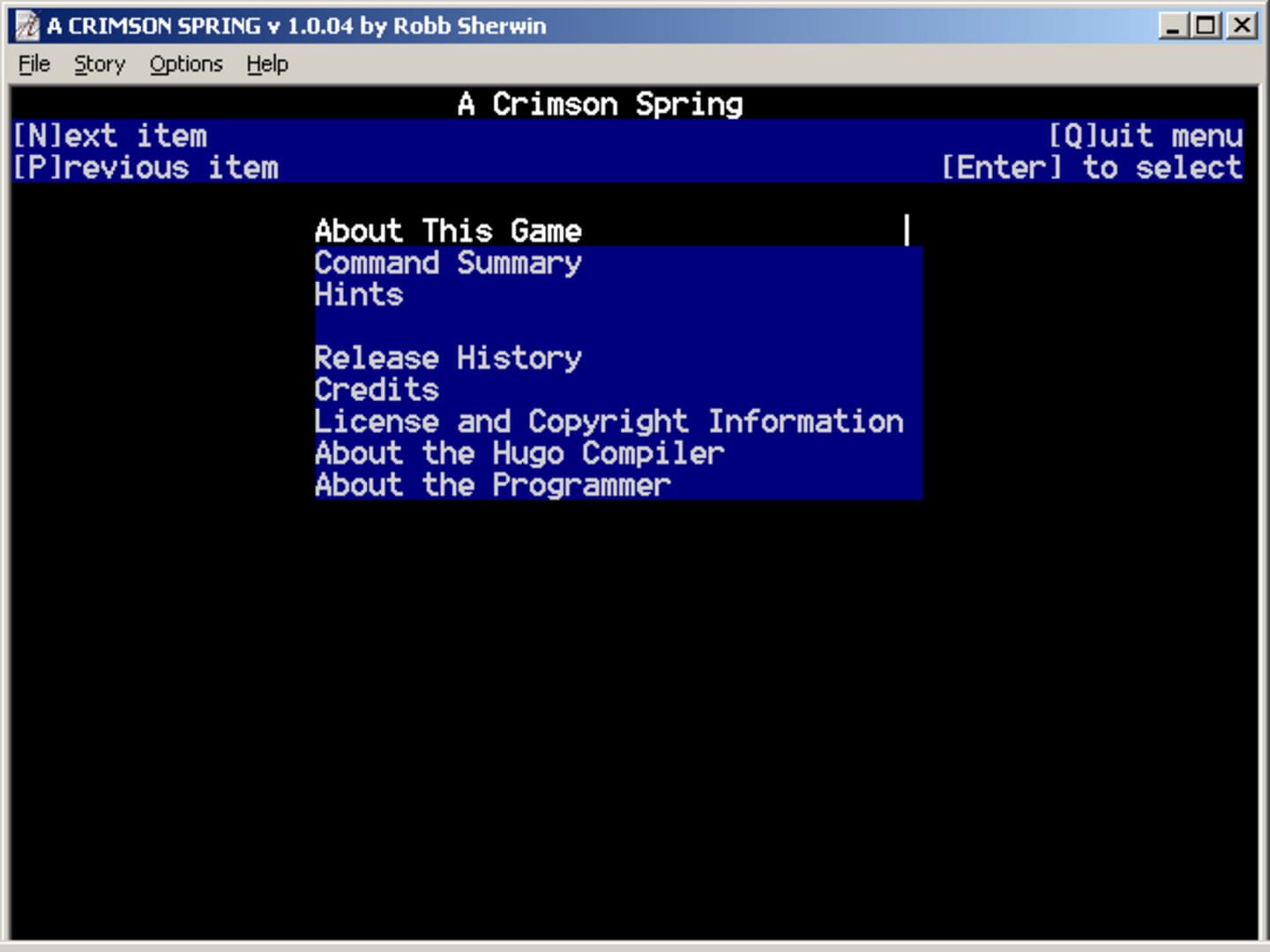 A Crimson Spring - Screenshot