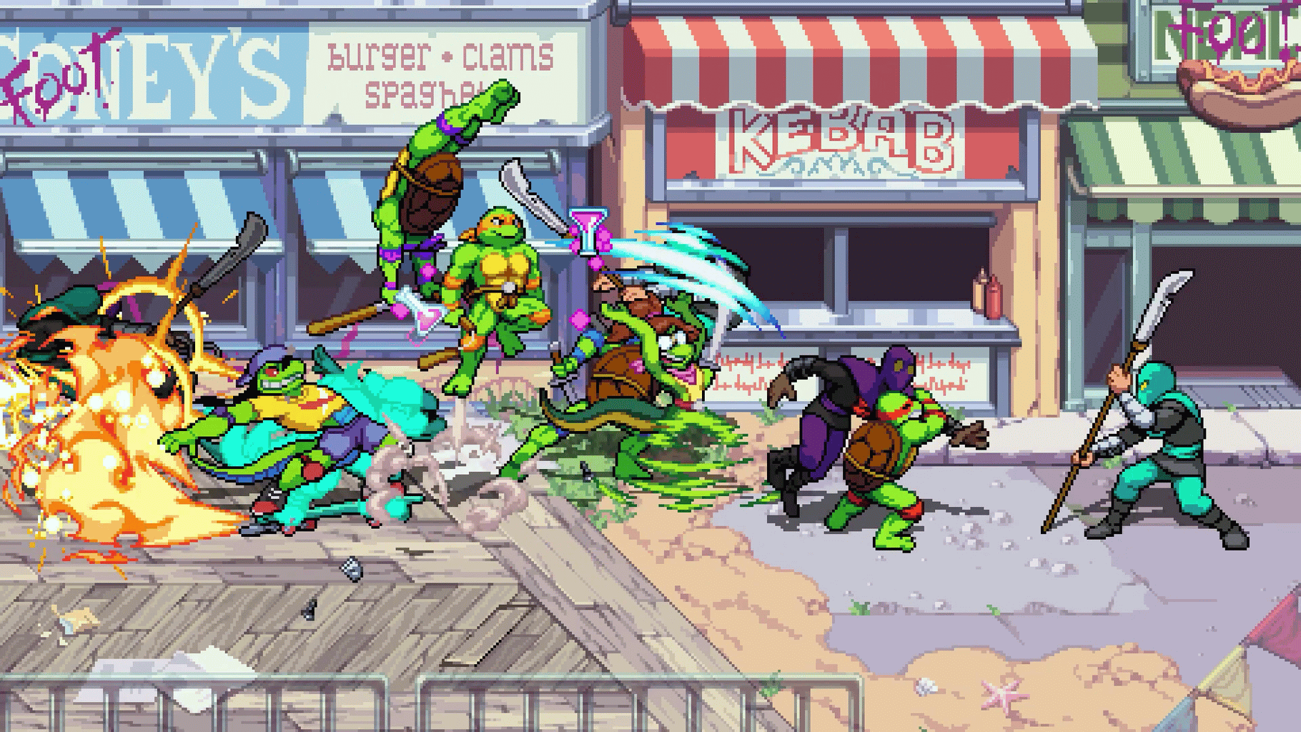 Teenage Mutant Ninja Turtles: Shredder's Revenge - Radical Reptiles screenshot