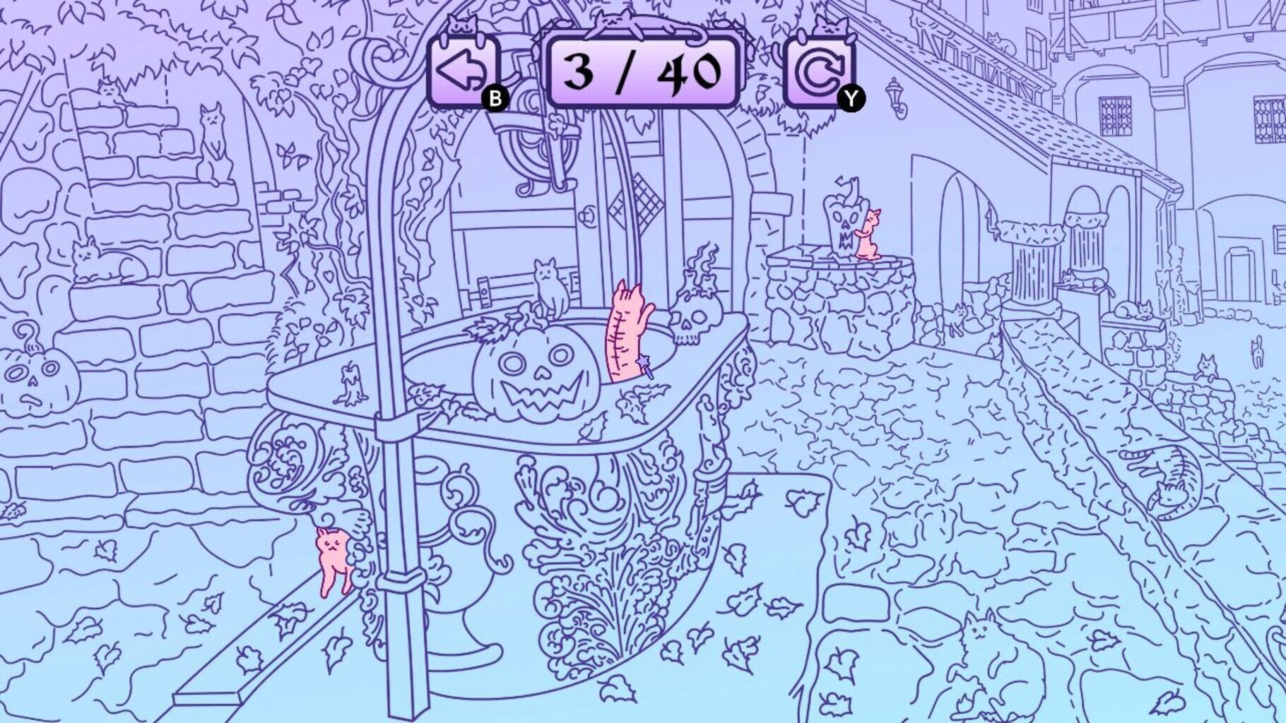 Cats Hidden in Spooky Places screenshot