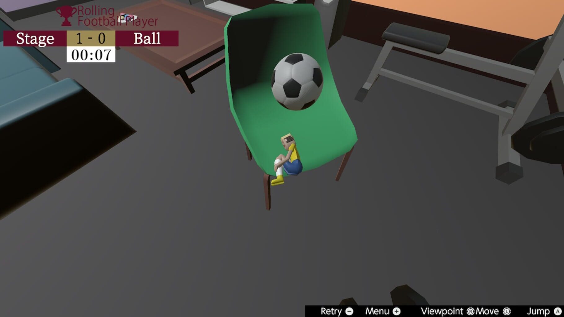 Rolling Football Player screenshot