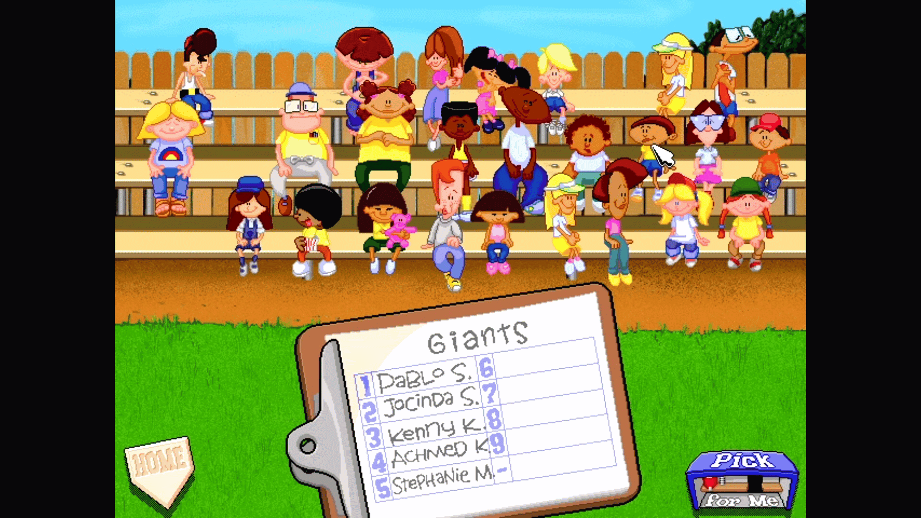 Backyard Baseball '97 screenshot