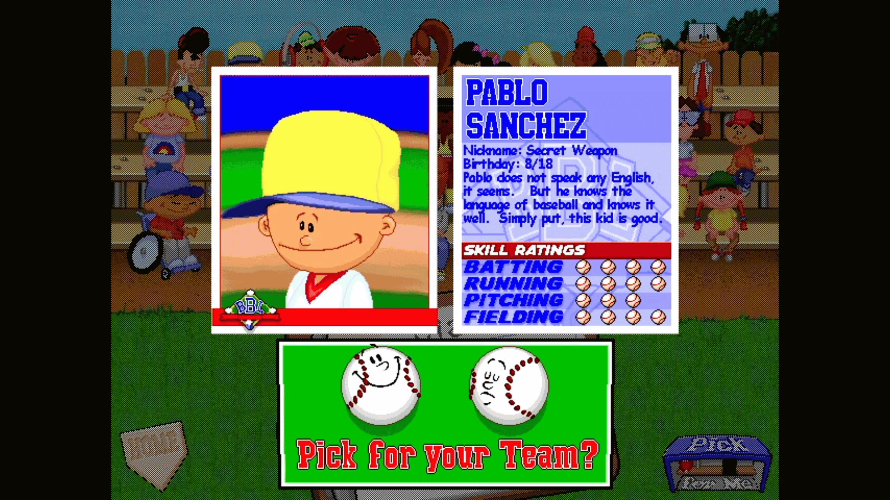 Backyard Baseball '97 screenshot