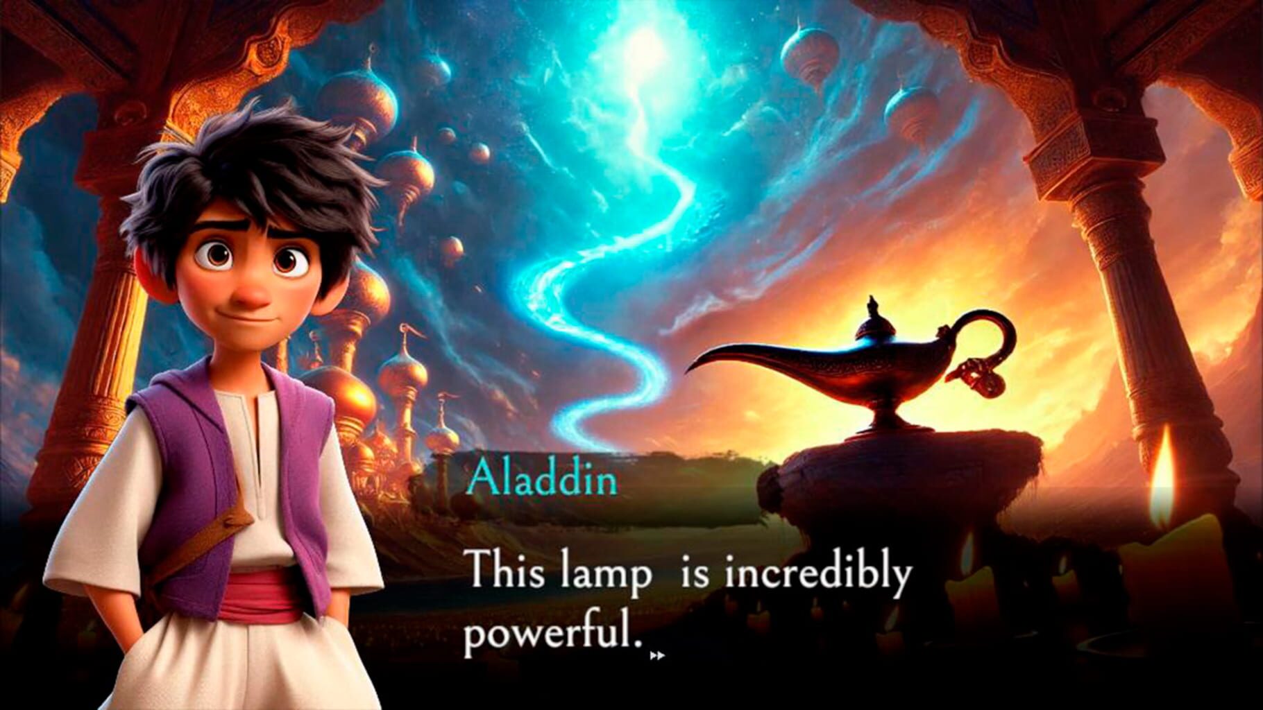 The Genie of the Wonderful Lamp