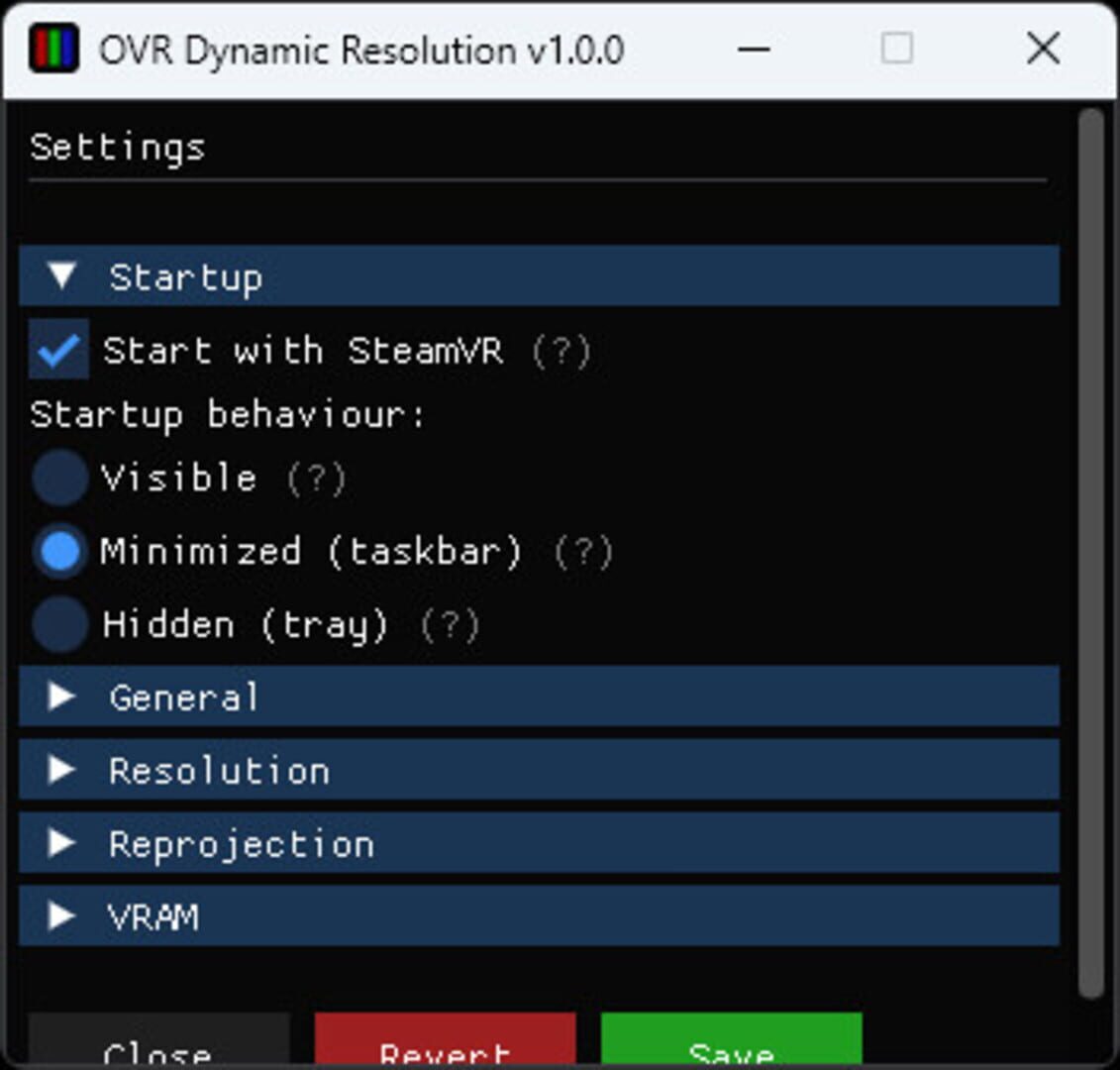 OVR Dynamic Resolution - Screenshot