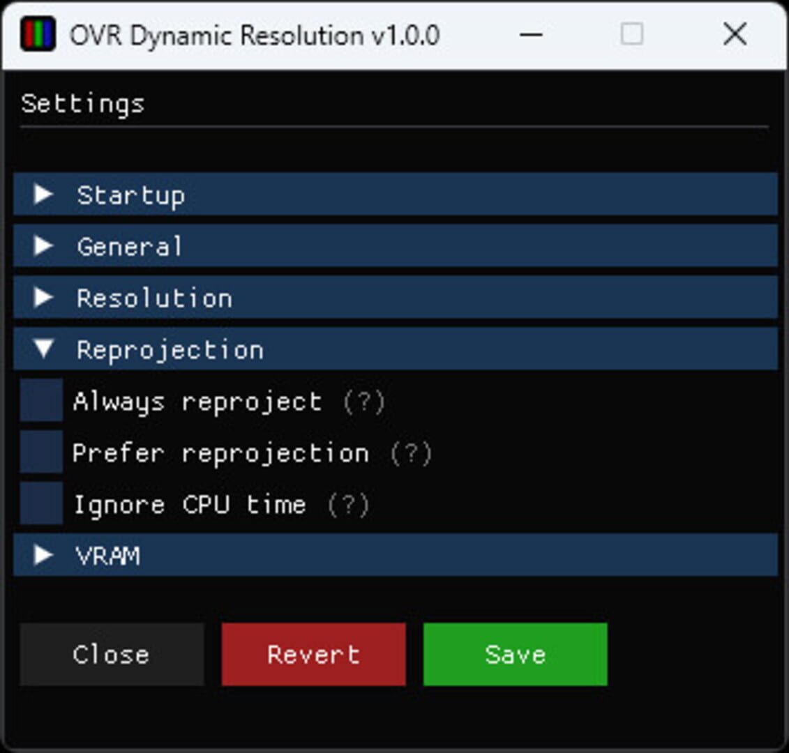 OVR Dynamic Resolution - Screenshot