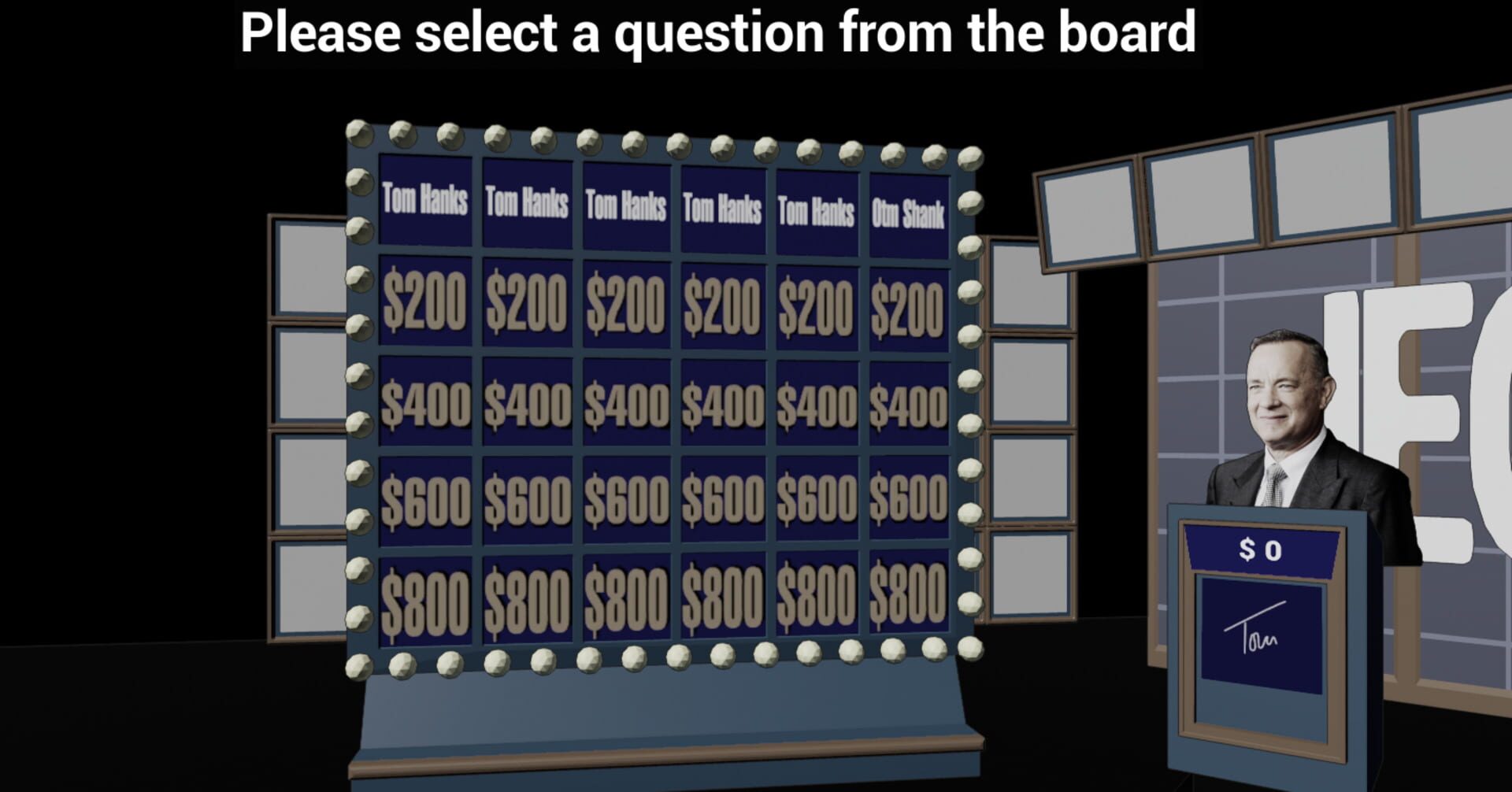 Tom Hanks is in: Jeopardy! - Screenshot