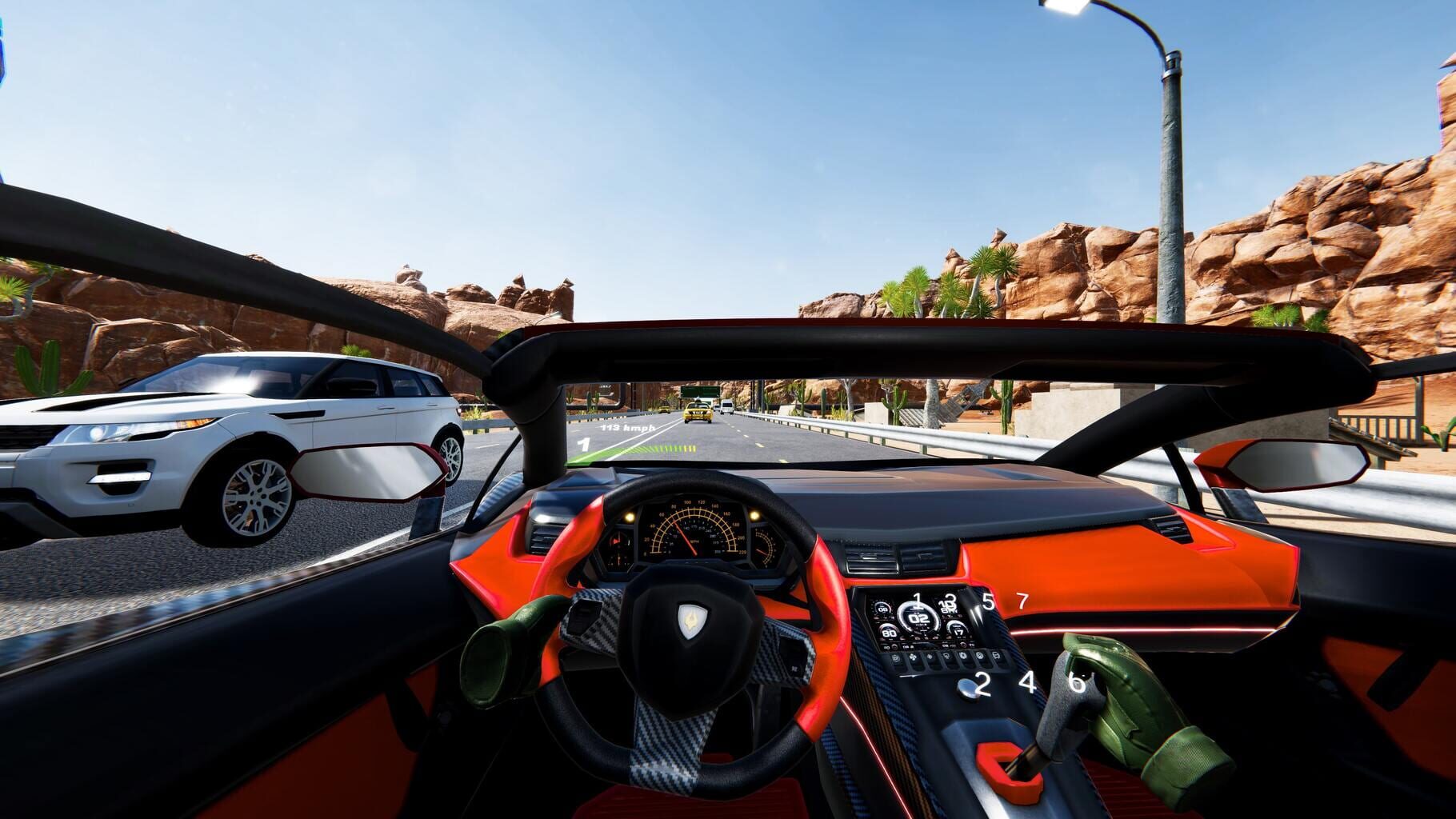 Captura de pantalla - Grand Rush VR: Highway Car Traffic Racing Simulator