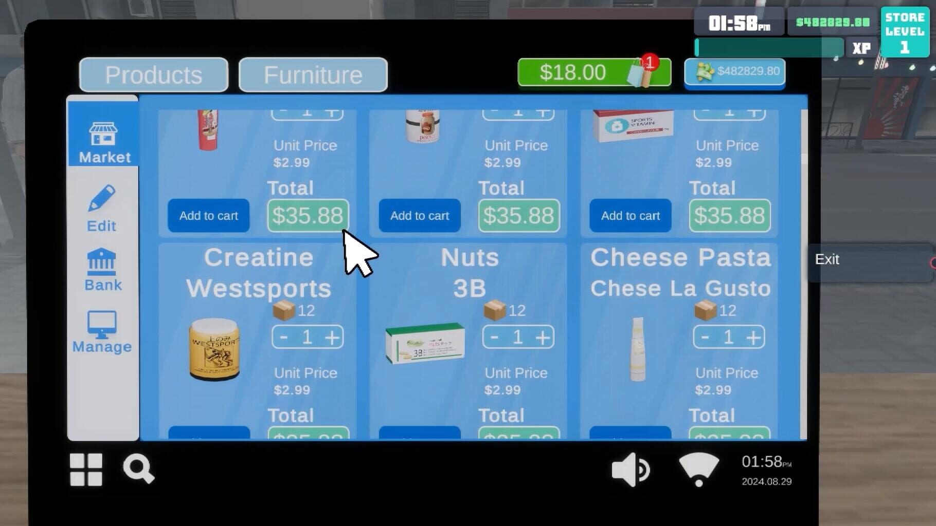 Supermarket Simulator 2024 screenshot