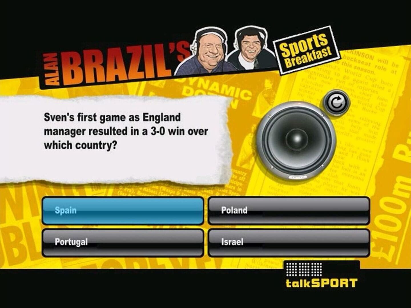 Talksport Interactive Quiz