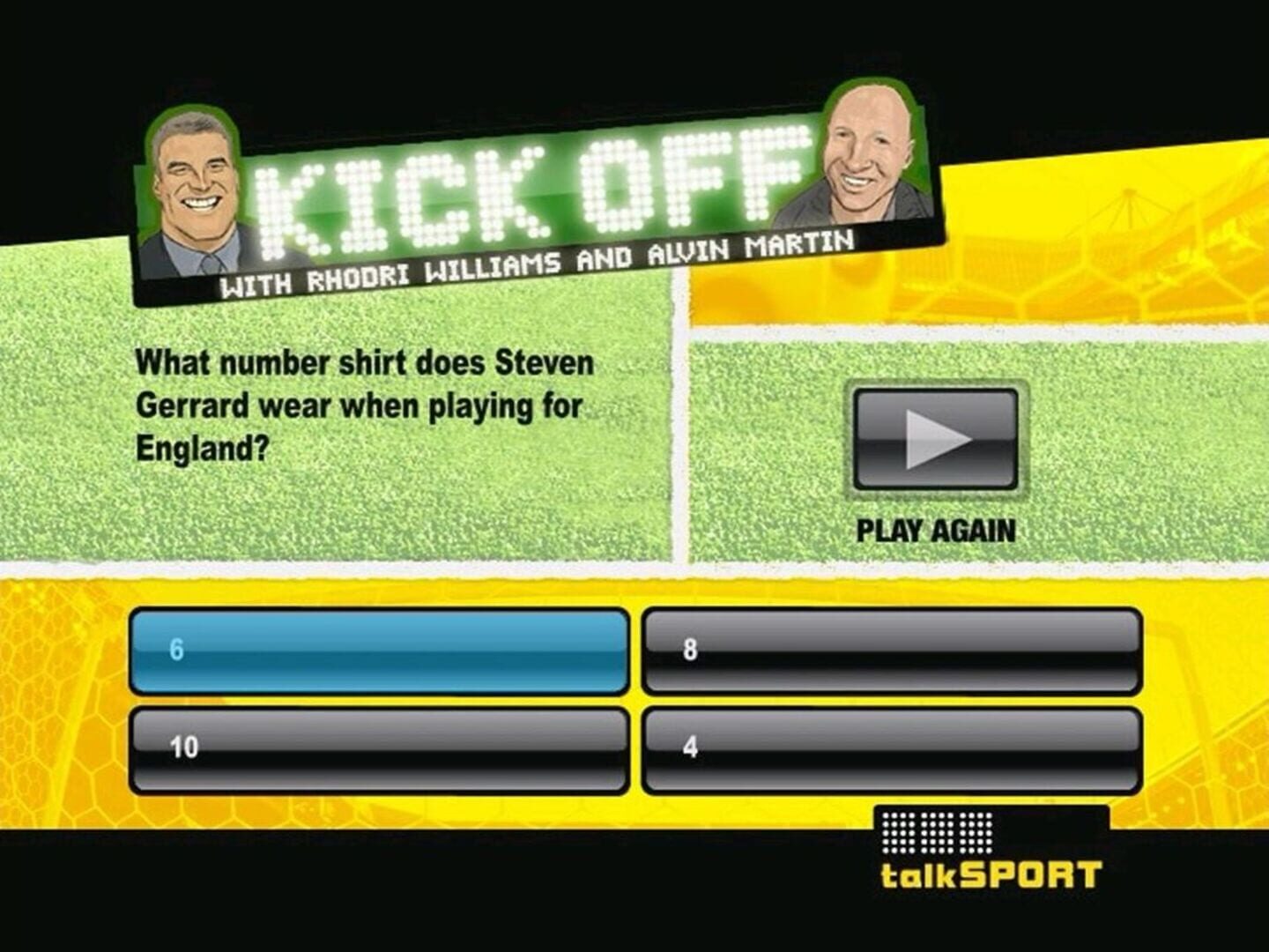 Talksport Interactive Quiz