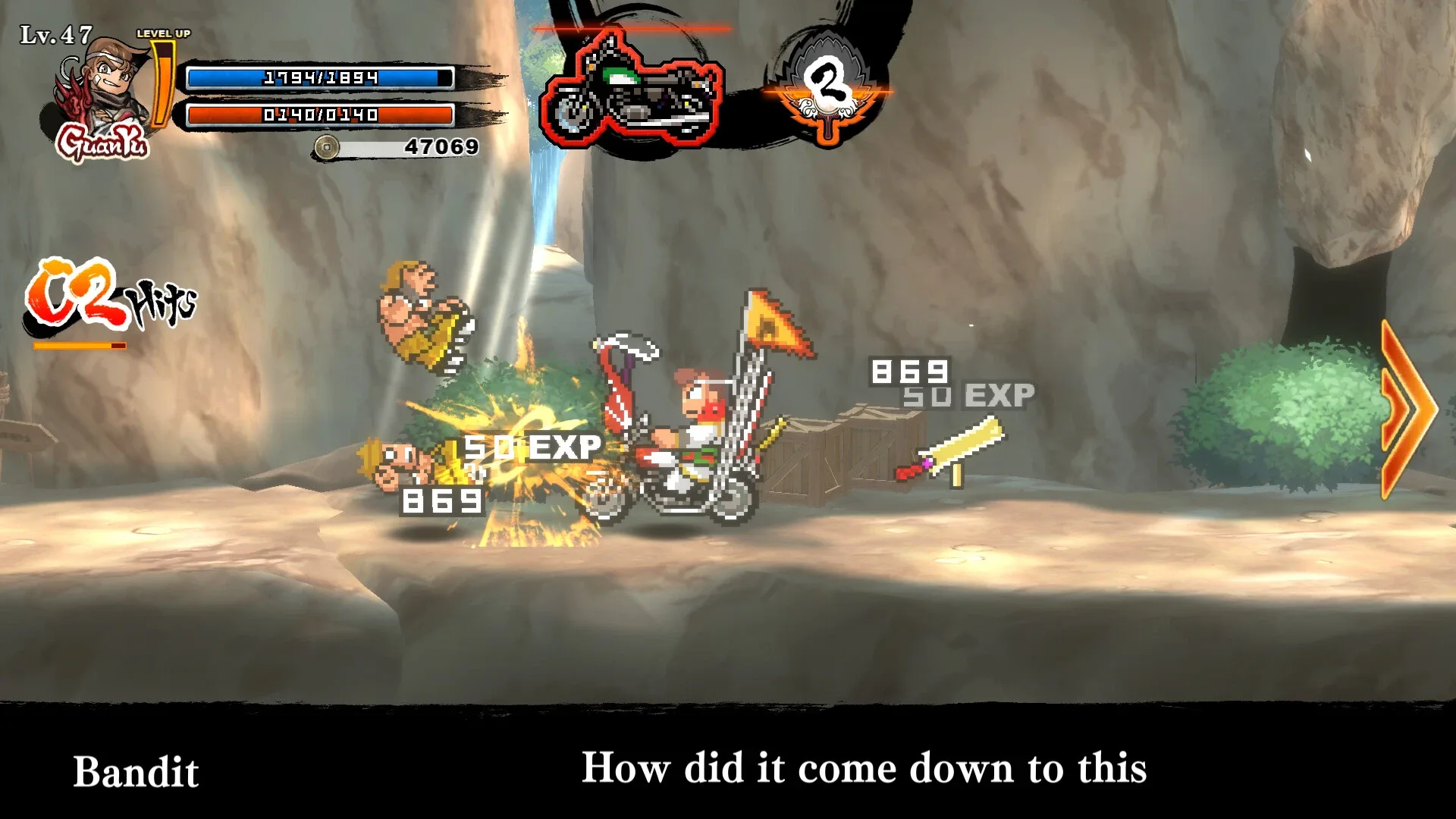 Captura de pantalla - River City Saga: Three Kingdoms Next