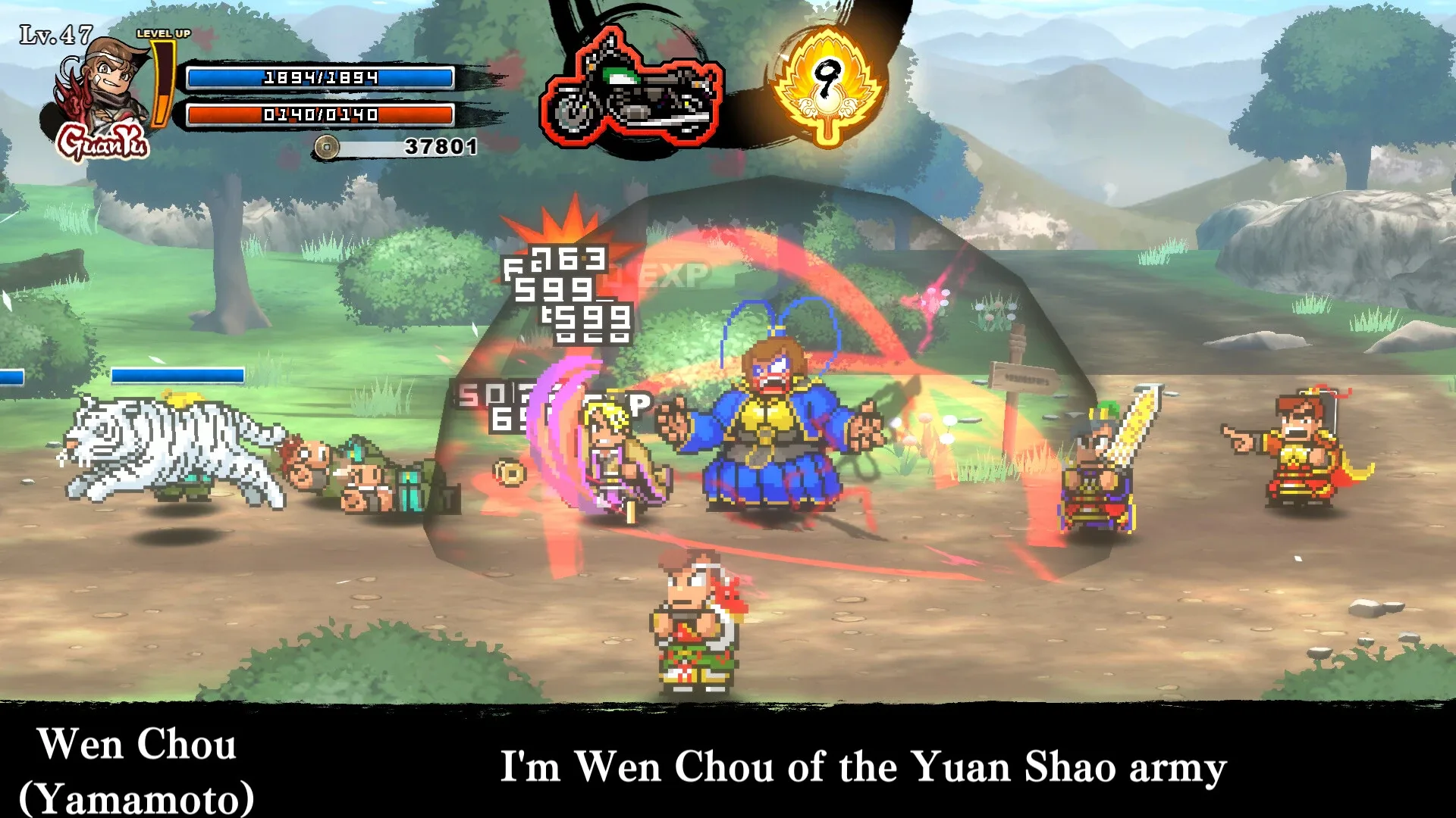 Captura de pantalla - River City Saga: Three Kingdoms Next