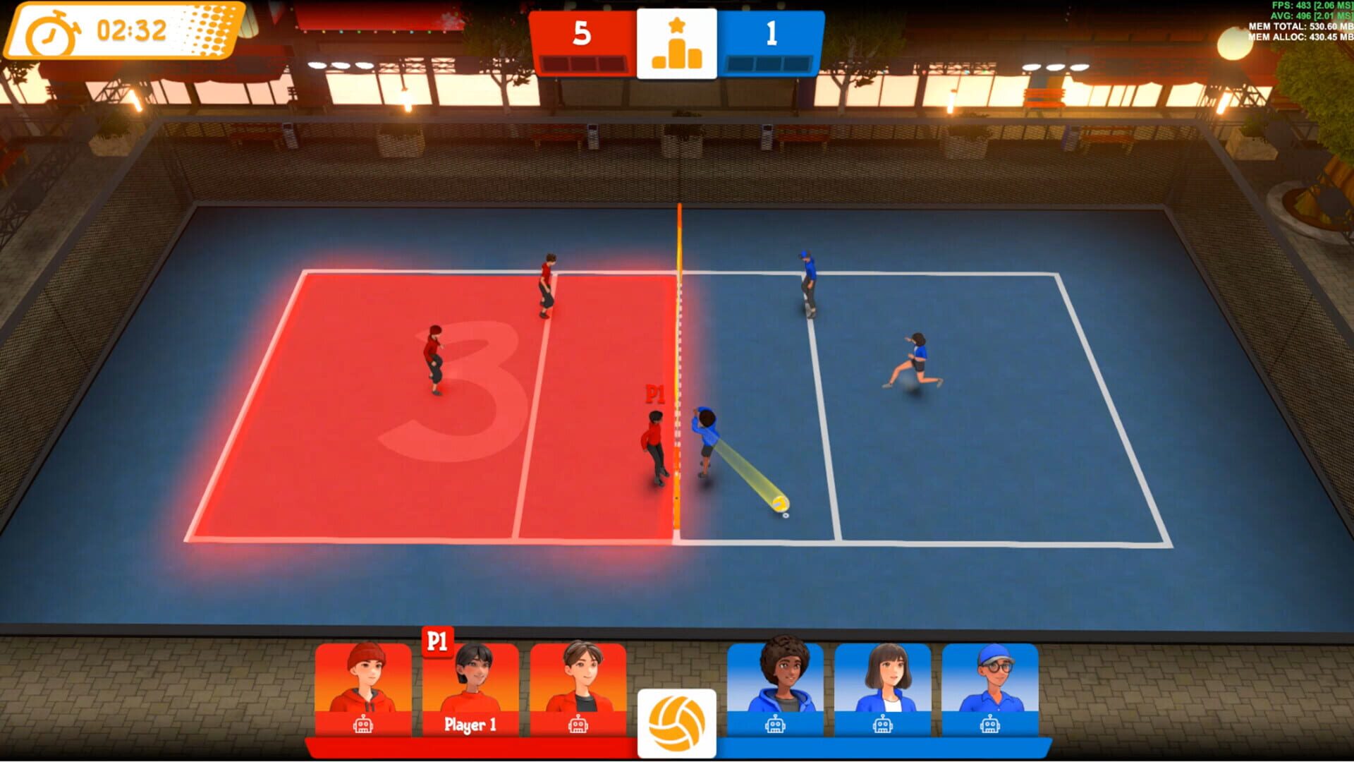 VolleySmash - Screenshot