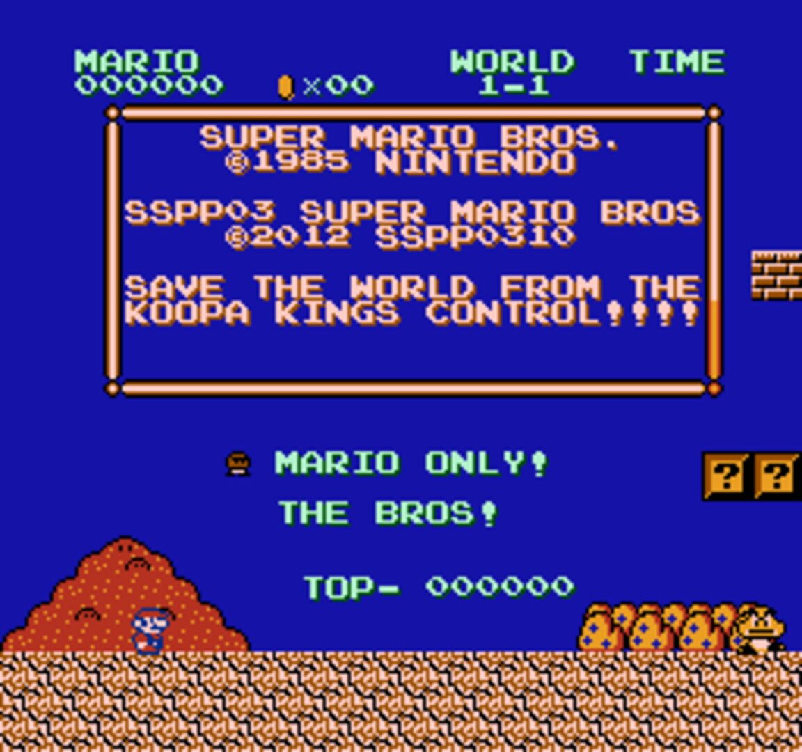 sspp03's Super Mario Bros. Hack