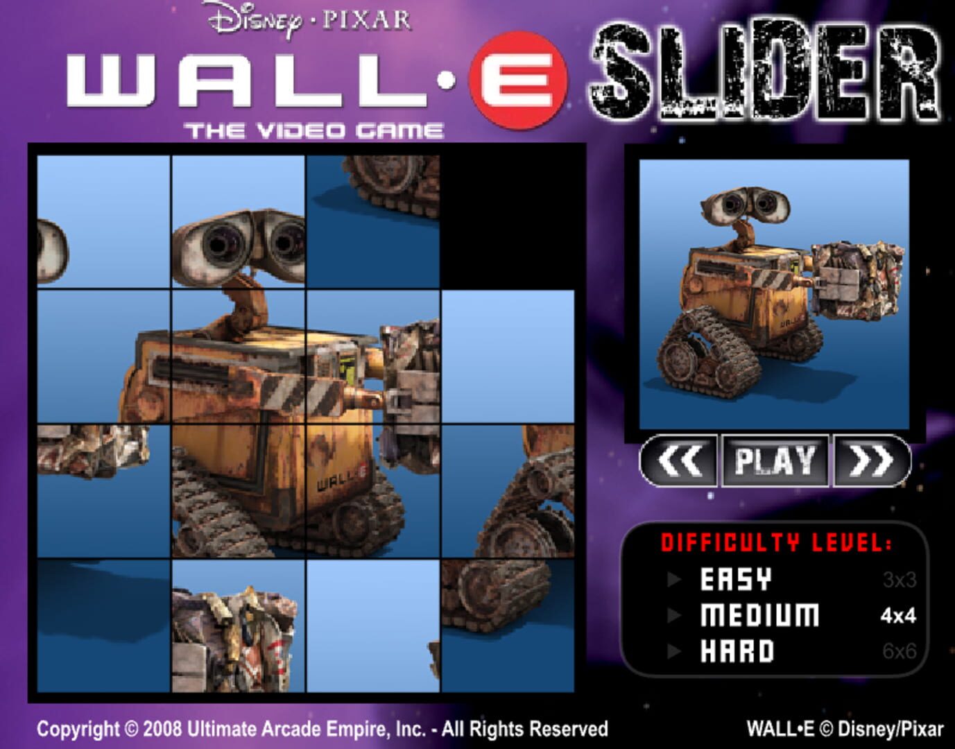 Wall-E: The Video Game - Slider