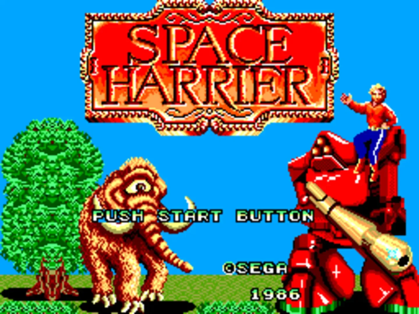 Captura de pantalla - Space Harrier