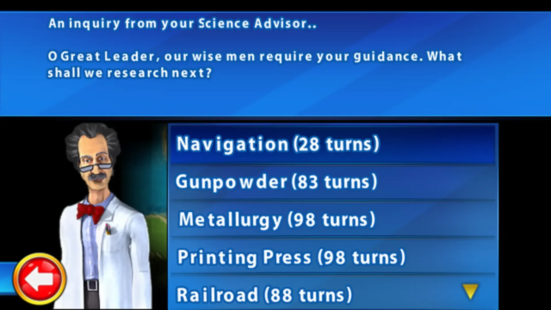 Captura de pantalla - Sid Meier's Civilization Revolution