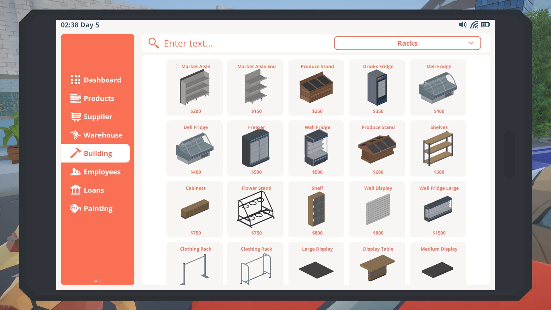 Storefront Simulator - Screenshot
