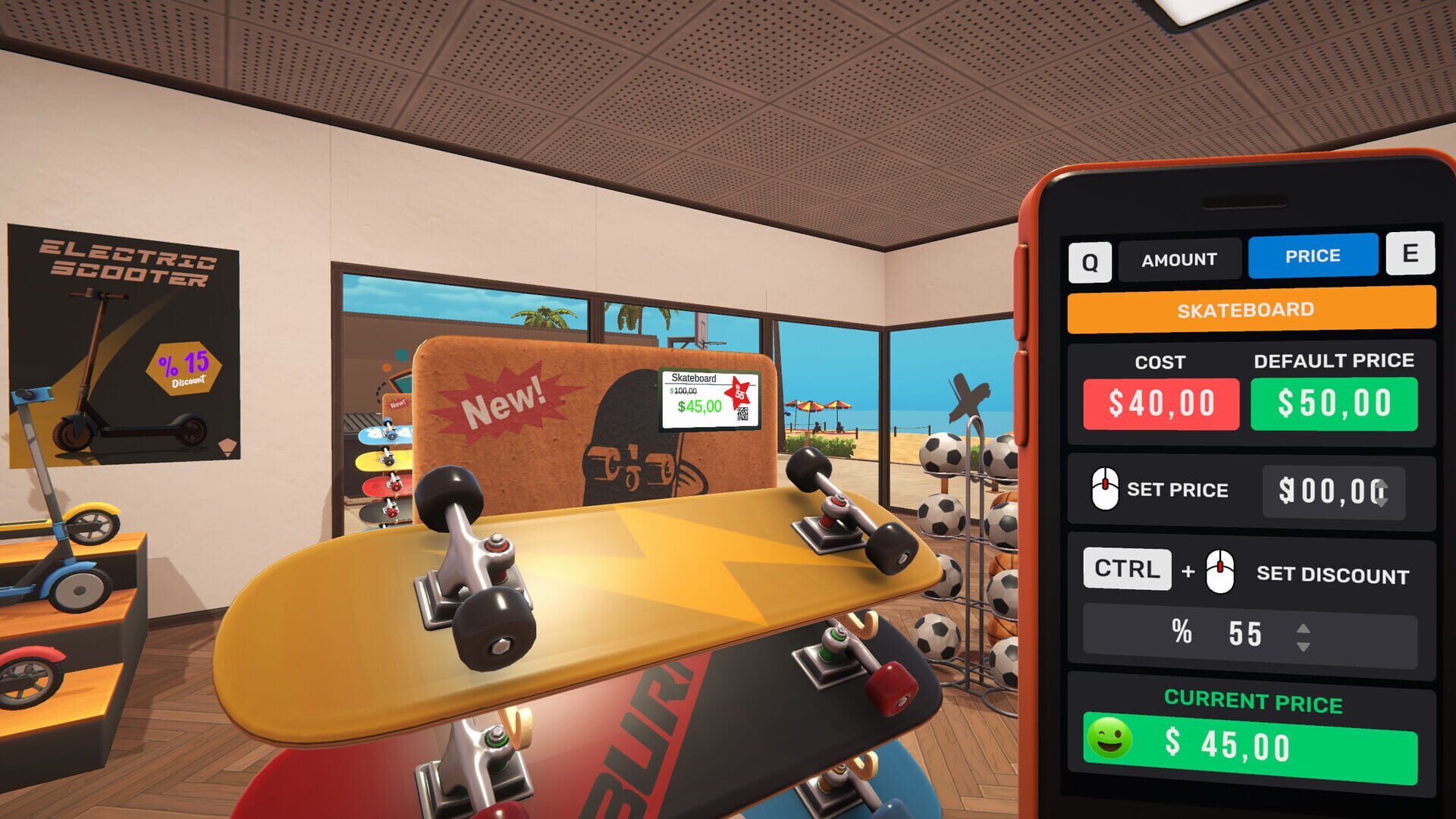 Beach Outlet Simulator