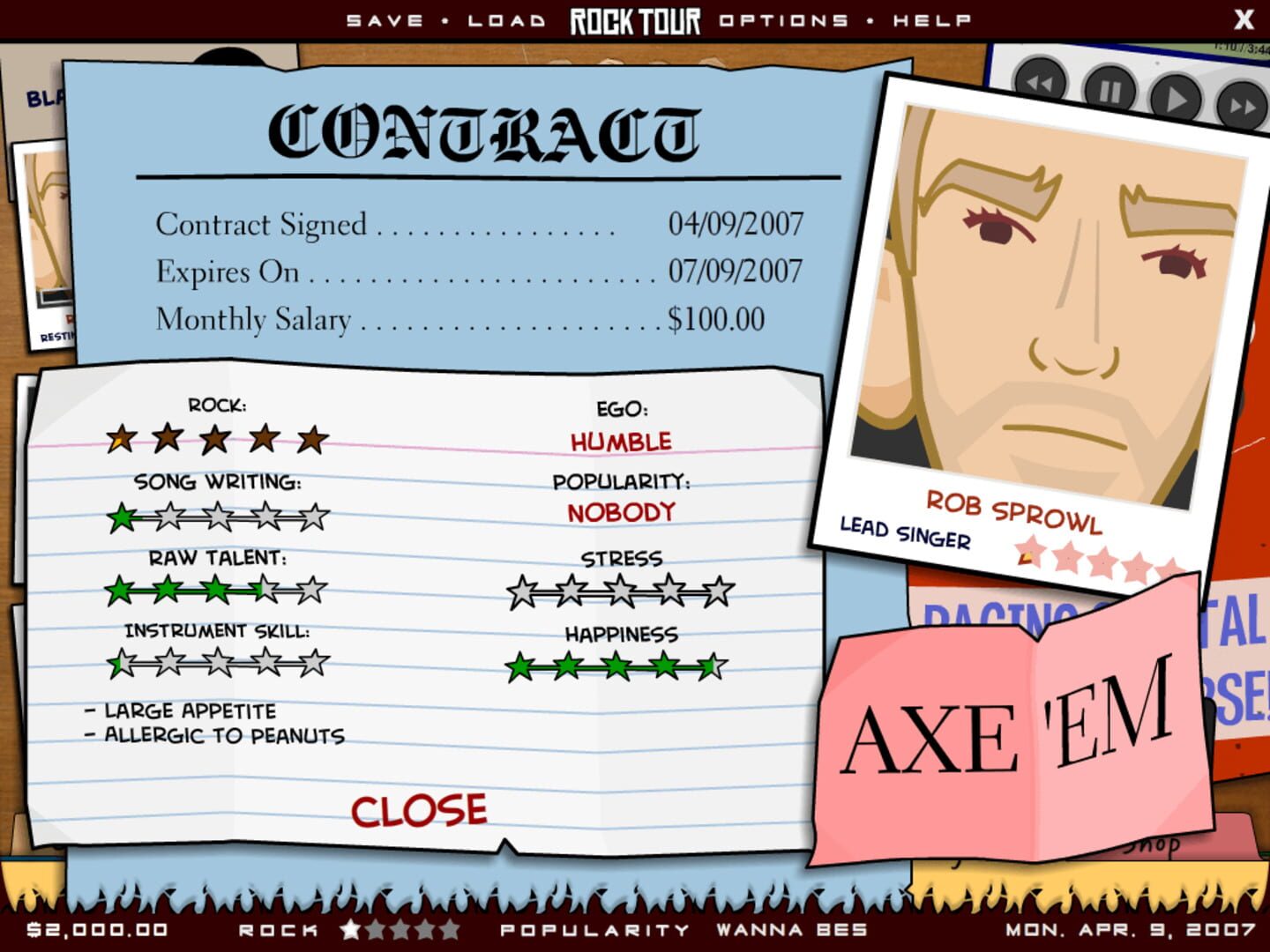 Rock Tour Tycoon - Screenshot