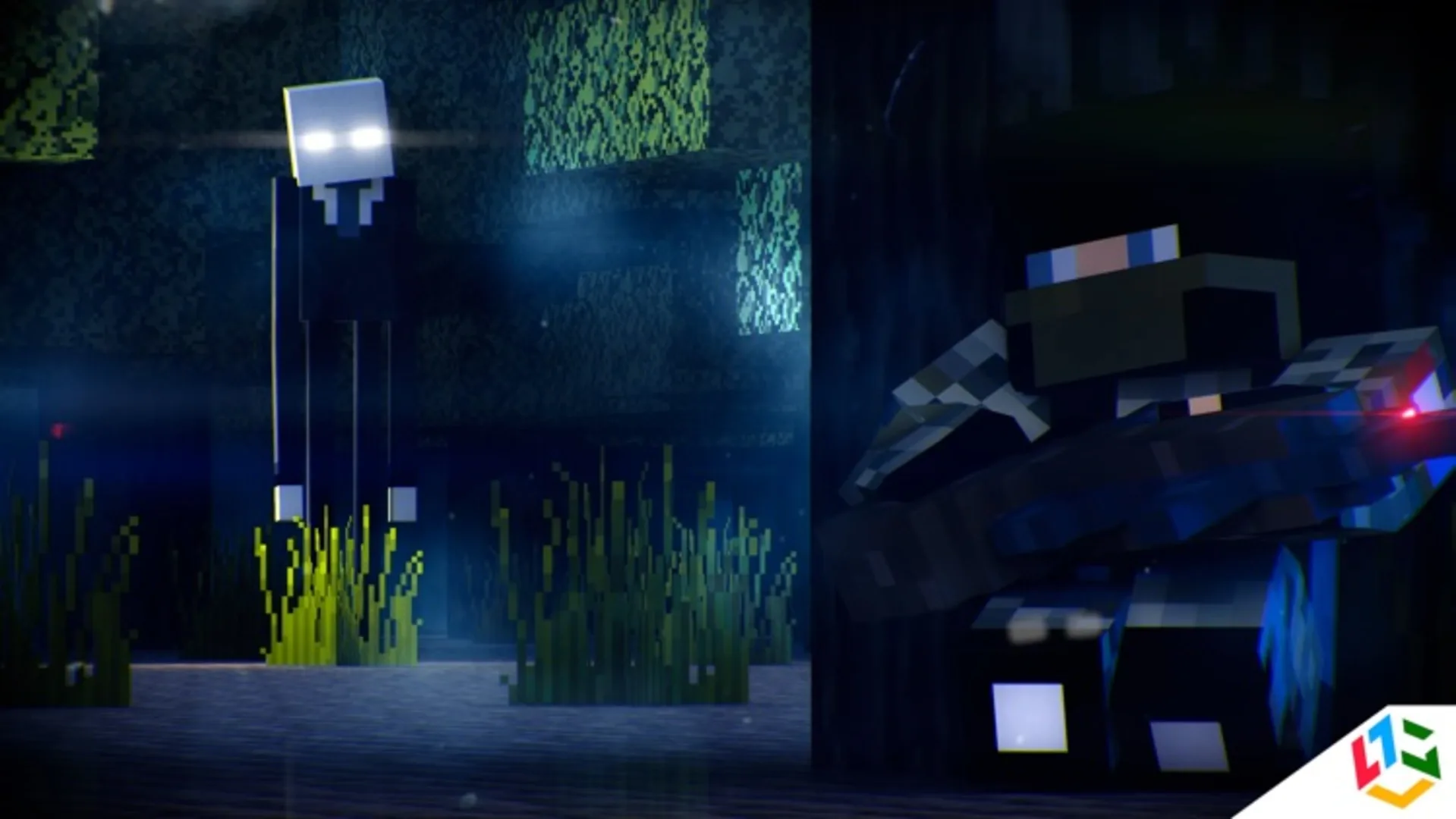 Block Slender-Man 3D: Lucky Survivor - Worldwide Multiplayer Edition