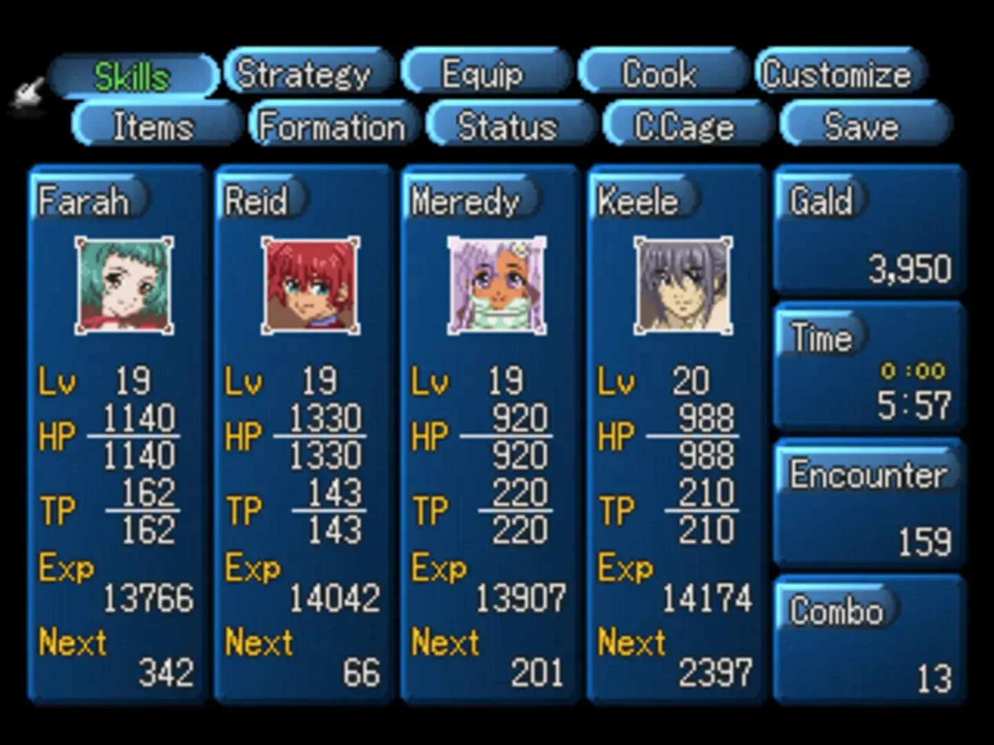 Captura de pantalla - Tales of Destiny II