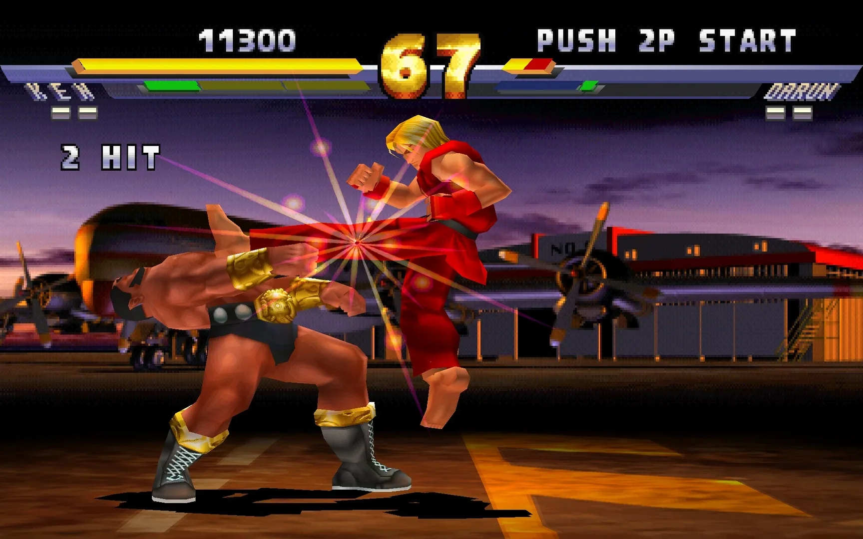 Captura de pantalla - Street Fighter EX2 Plus