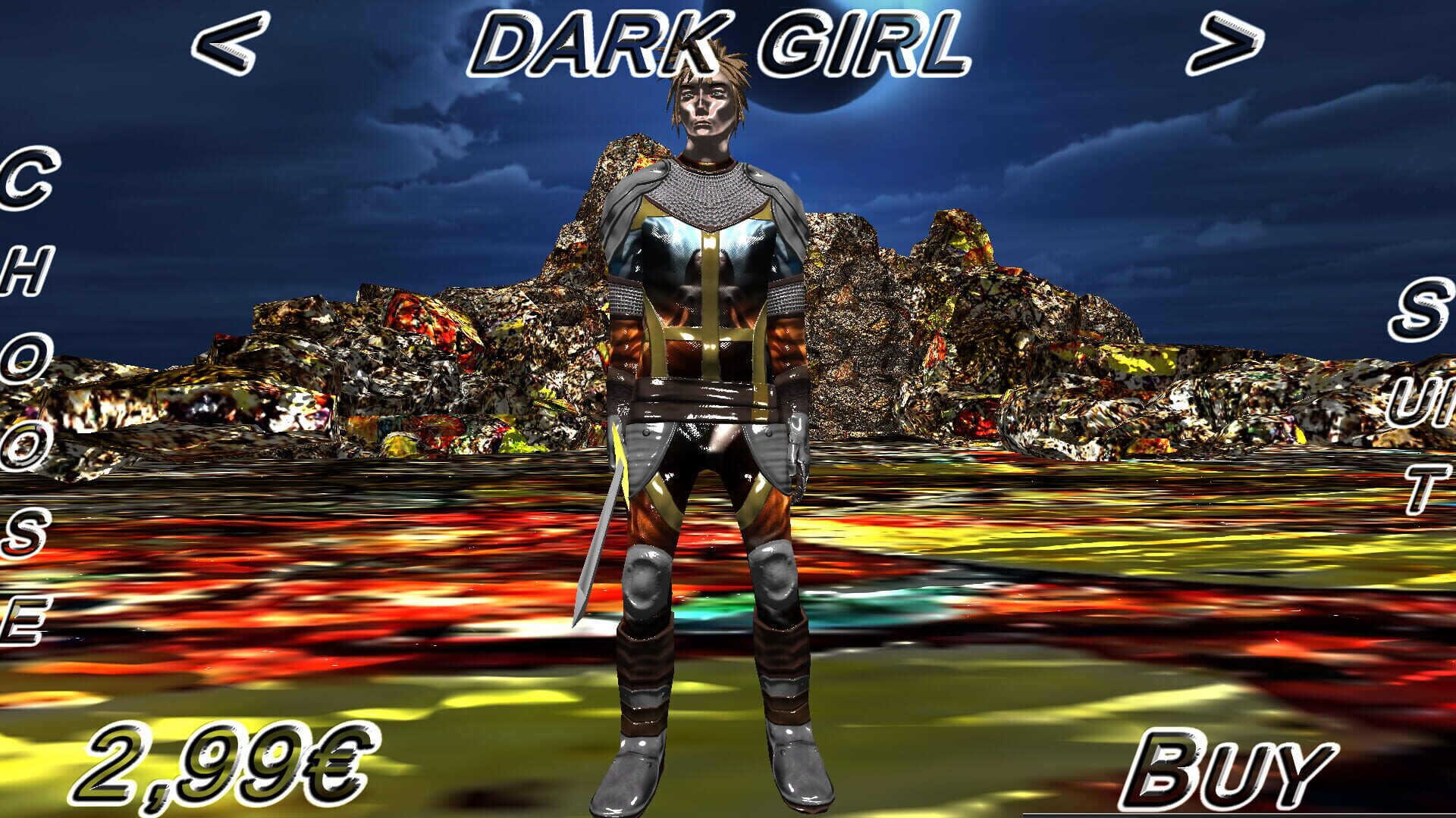 Hack And Slash Fury: Dark Girl Armor